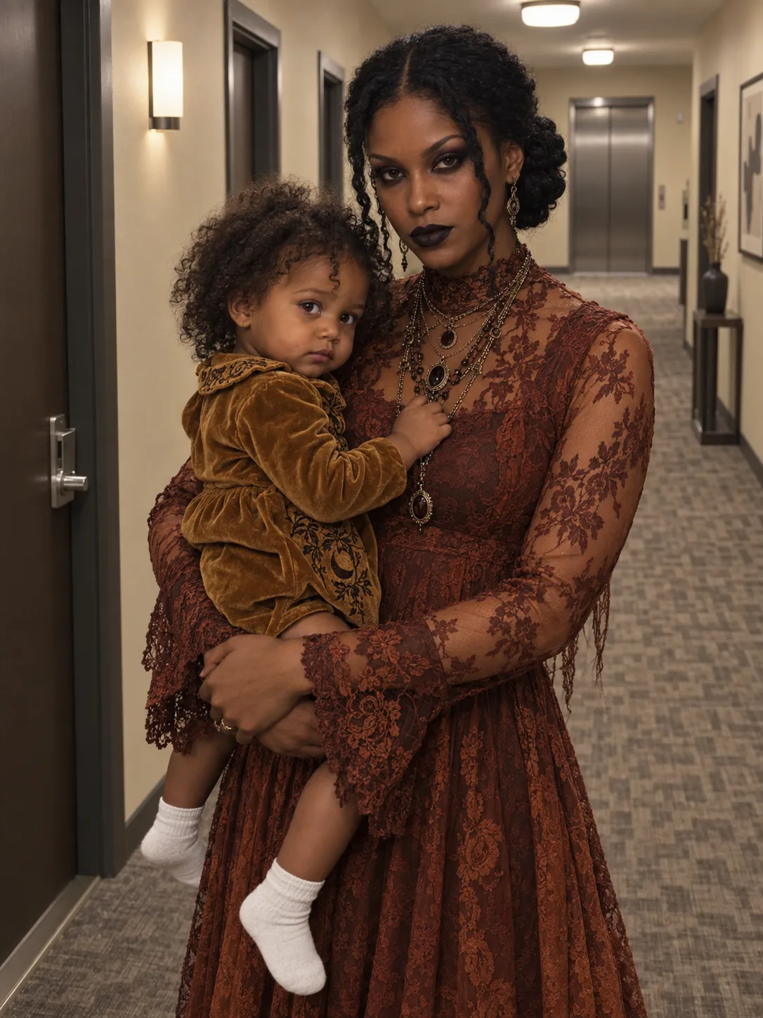 The Goth Woman Across the Hall Wouldn't Even Say Hello — Until She Showed Up With My Daughter and Four Words That Ended My Marriage