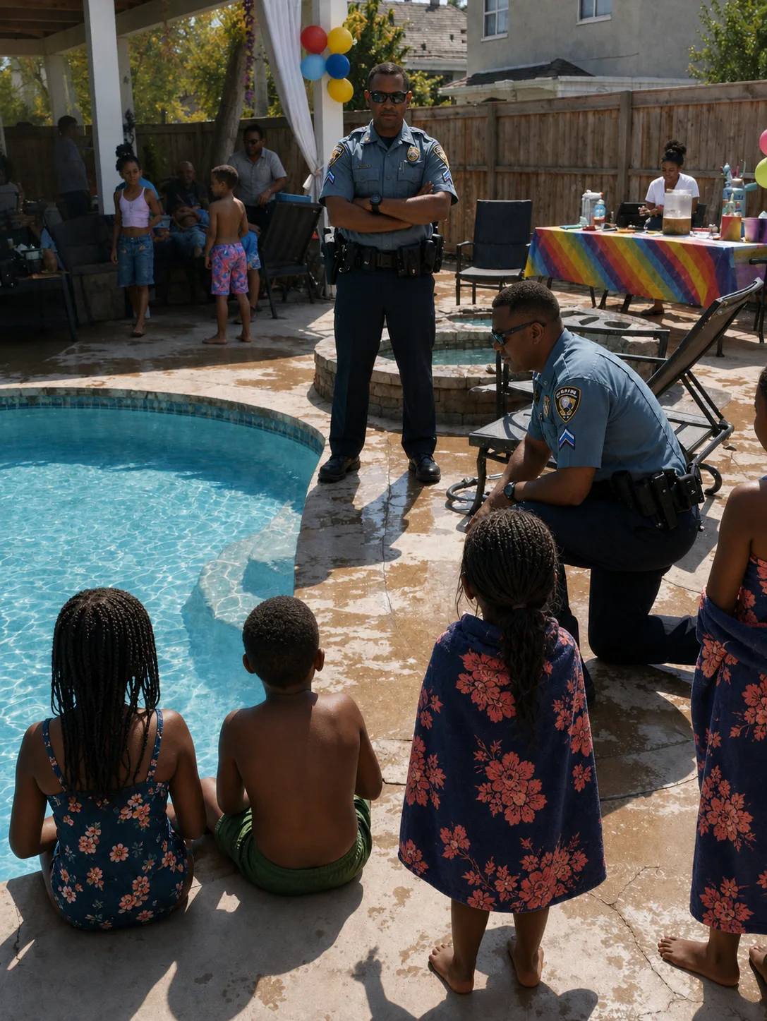 My Neighbor Called the Police on My Kid's Party for Laughing Too Loud — But the Second That Officer Recognized Him, He Bolted for the Fence