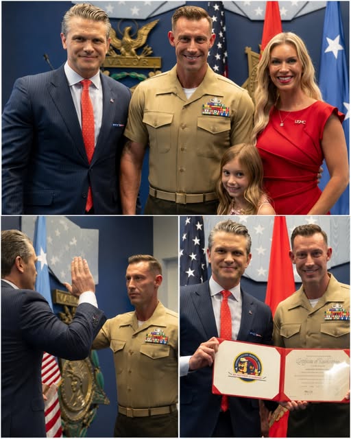 My Hero, My Dad — Johnny “Joey” Jones Returns to Duty Seeing my dad in his Marine uniform again fills me with so much pride 💛. He’s not just my father — he’s a hero. As he stepped back into service at the Pentagon, I thought, “My dad is a hero, and I want to be brave like him one day.” Meg and the kids stood beside him, beaming with pride, and I couldn’t help but feel how lucky we are to share in this journey. Behind every uniform, there’s a family holding the line 💛. Those quiet sacrifices… sometimes go unseen, but we are grateful to witness and feel them. - GLB 247