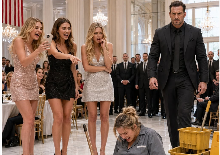 Rich Girls Forced a Pregnant Janitor to Her Knees at an Elite Boston Academy—Then the Mafia Boss She Loved Stormed In, Saw Her on the Marble Floor, and Destroyed Every Family Who Thought Money Made Them Untouchable...