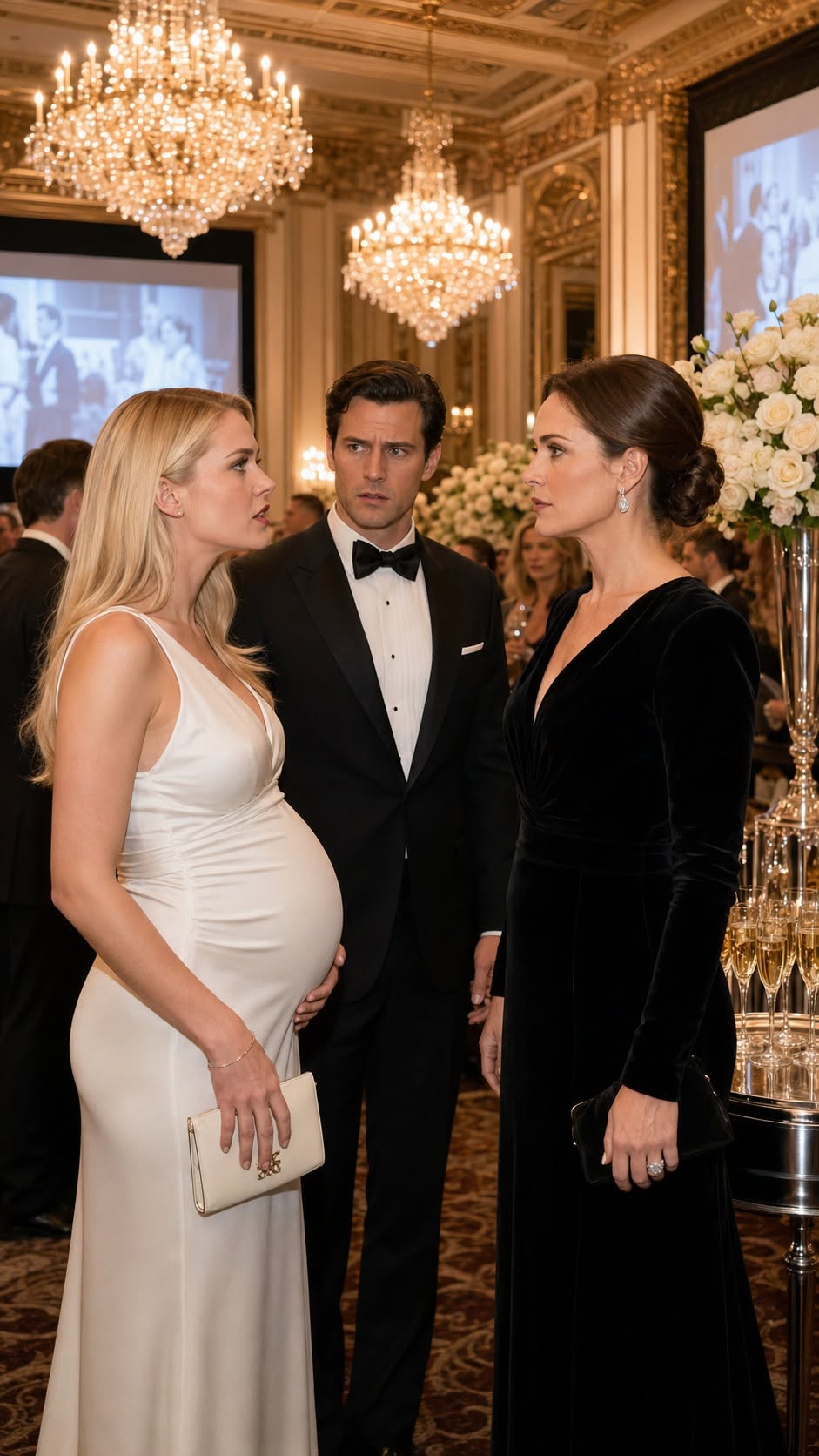 My Husband’s Mistress Tried to Replace Me at a Gala—Then the Screen Revealed His Father Was the Real Father