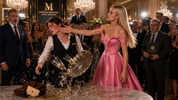 The CEO’s Daughter Slapped a Waitress at the Grand Opening—Then One Letter Destroyed Their Entire Empire