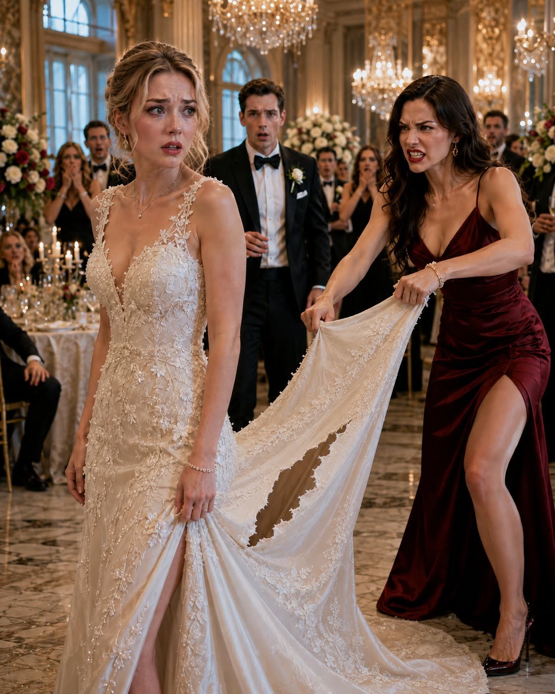 My Fiancé Let His Mother Shred My Wedding Dress—So I Evicted Them From My Multi-Million Dollar Estate In Front of 300 Guests