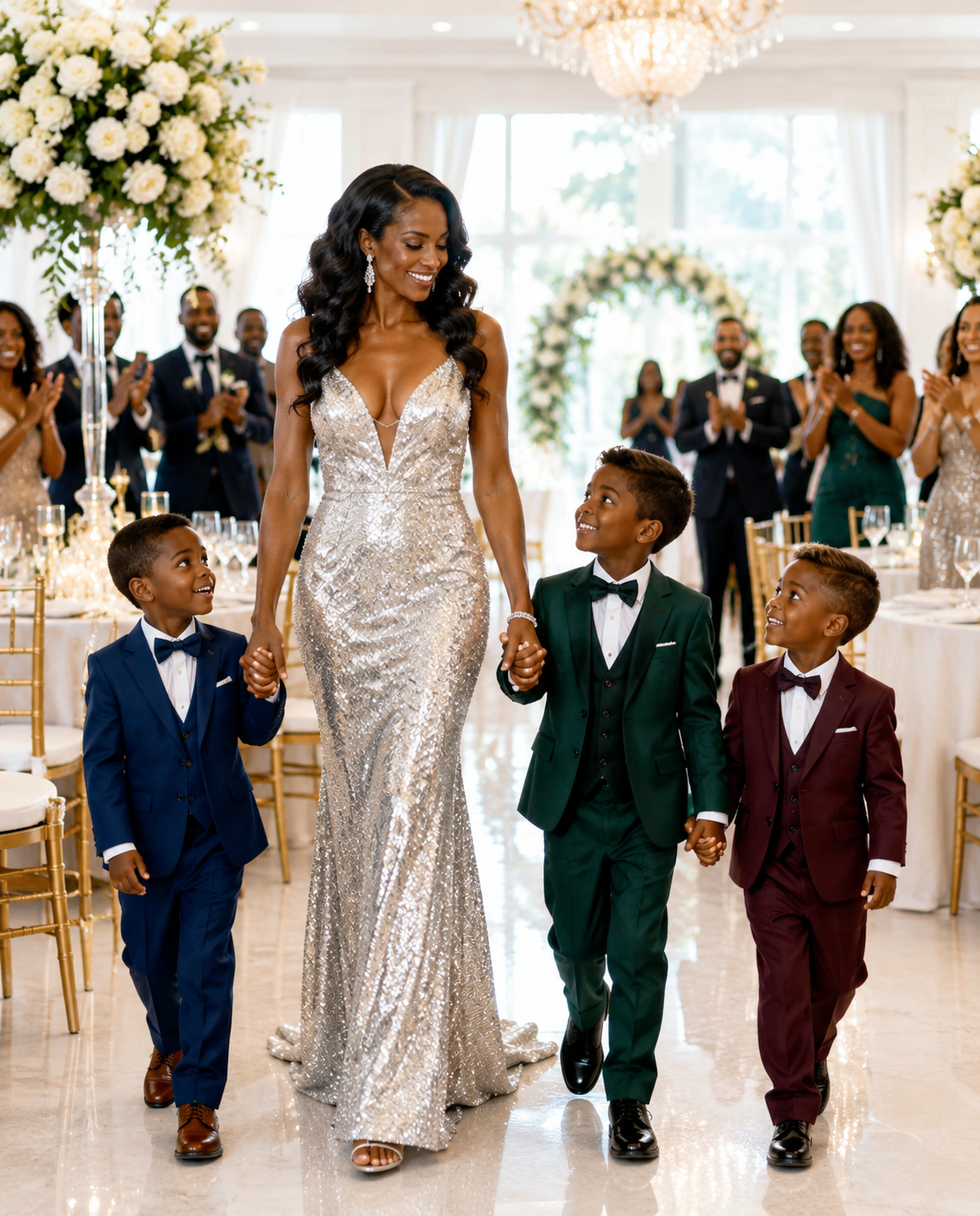 I took my 4-year-old triplets to my millionaire ex-husband’s wedding and his family’s reaction was chilling.