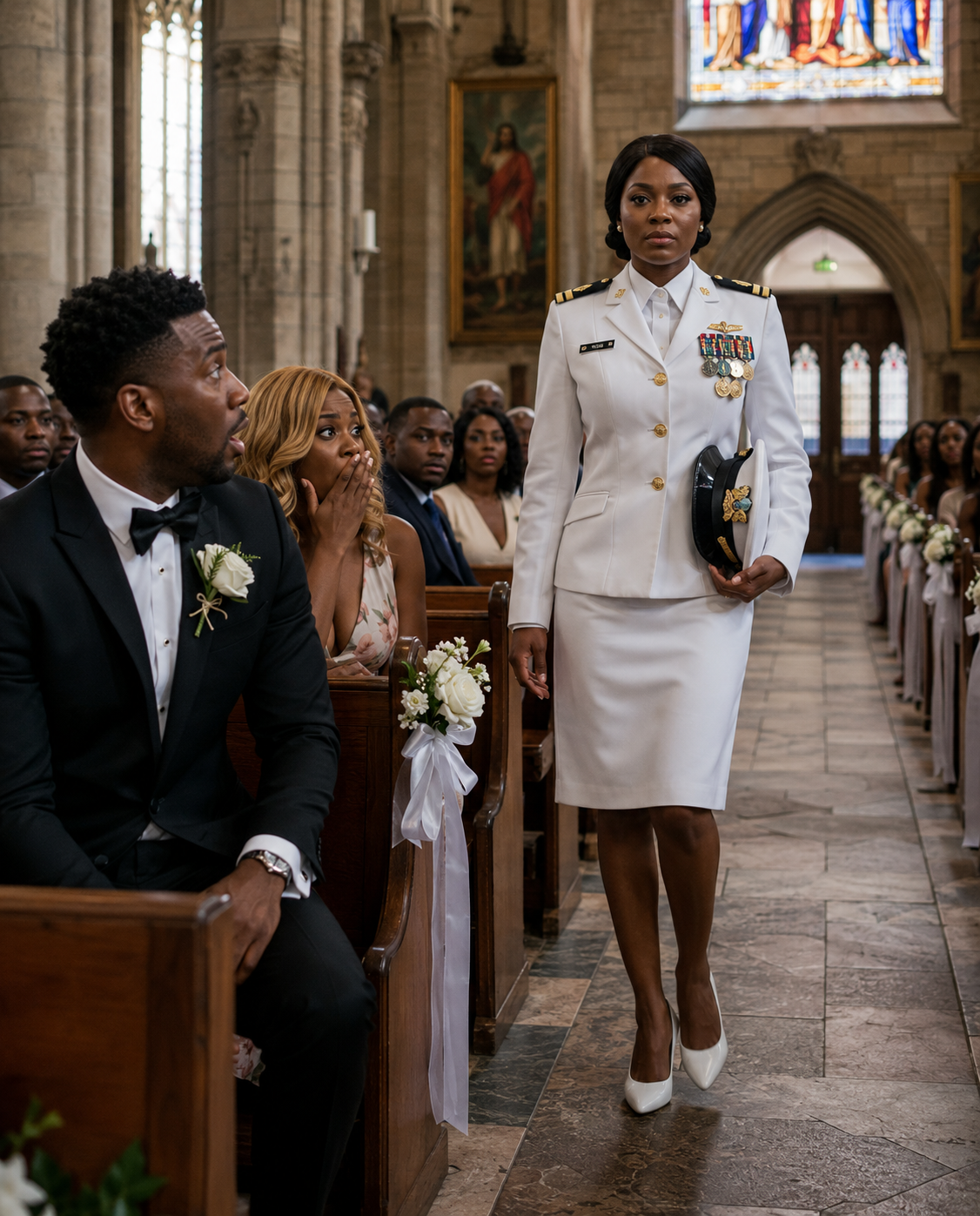 They destr0yed her four wedding dresses hours before the wedding out of pure envy, but she arrived at the altar wearing something that made her own bl00d tremble with shame.