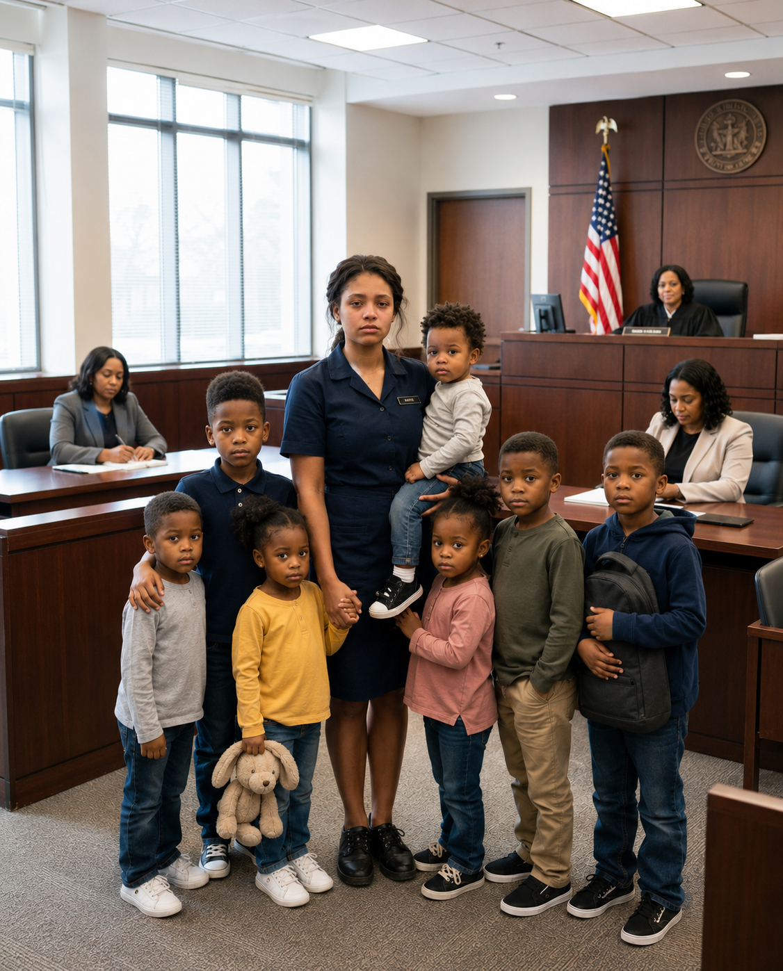 An Exhausted 18-Year-Old Worked Nights to Keep Her 7 Younger Siblings Together After Their Mother Left — Until One Emotional Court Hearing Brought an Entire Community to Tears