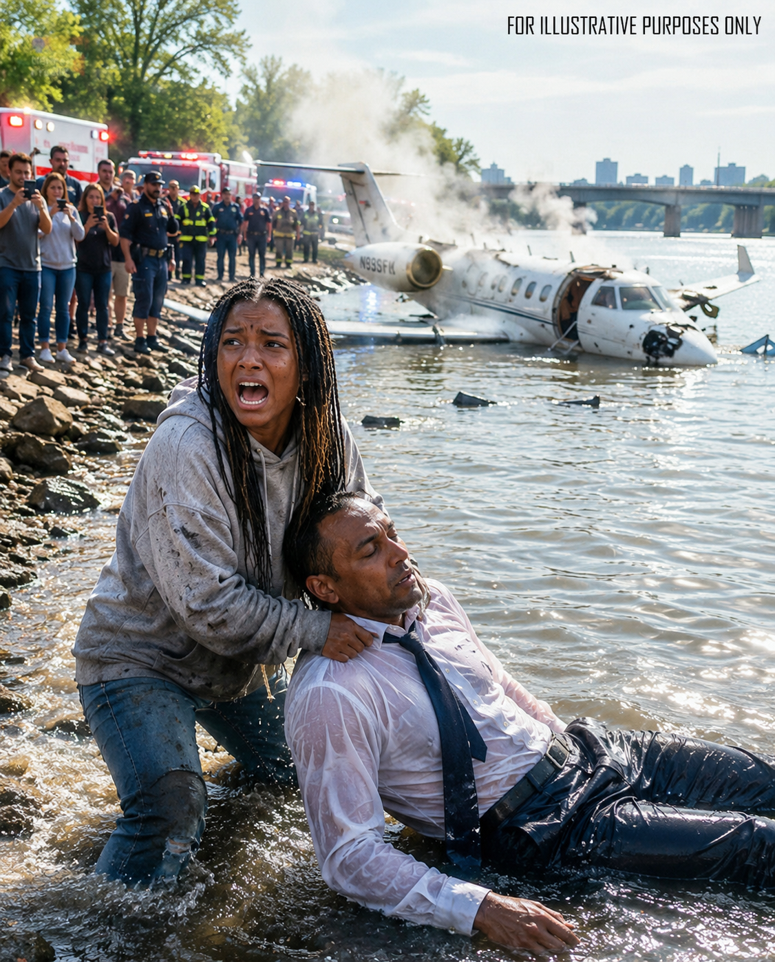 Everyone Filmed the Crash, but the Poor Girl Jumped In to Pull a Billionaire CEO From a Sinking Plane—By Morning, Five Black Cadillacs Were Outside Her Motel Room