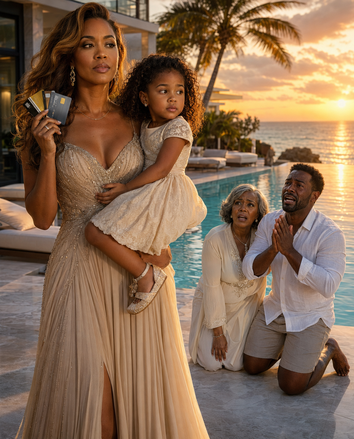 A Young Mother Who Paid for Her Husband’s Entire Luxury Family Vacation Was Left Alone in the Hotel Lobby Holding Her Baby Daughter — Until One Quiet Decision Changed Everything