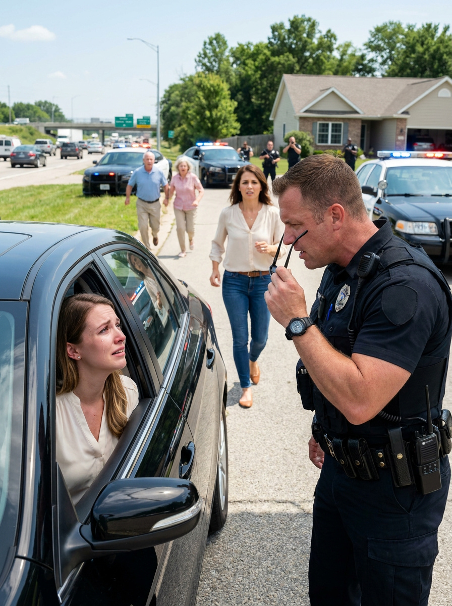 After I Refused To Lend My Sister $15,000, My Parents Reported My Own Car As Stolen With Me In It. I Got Pulled Over At Gunpoint On The Highway. When The Officer Walked Up To My Window And Saw My Face… He Pulled Off His Sunglasses And Said: “Baby, What Did They Do Now?” He Turned His Body Camera Toward My Parents’ House And Made A Call.