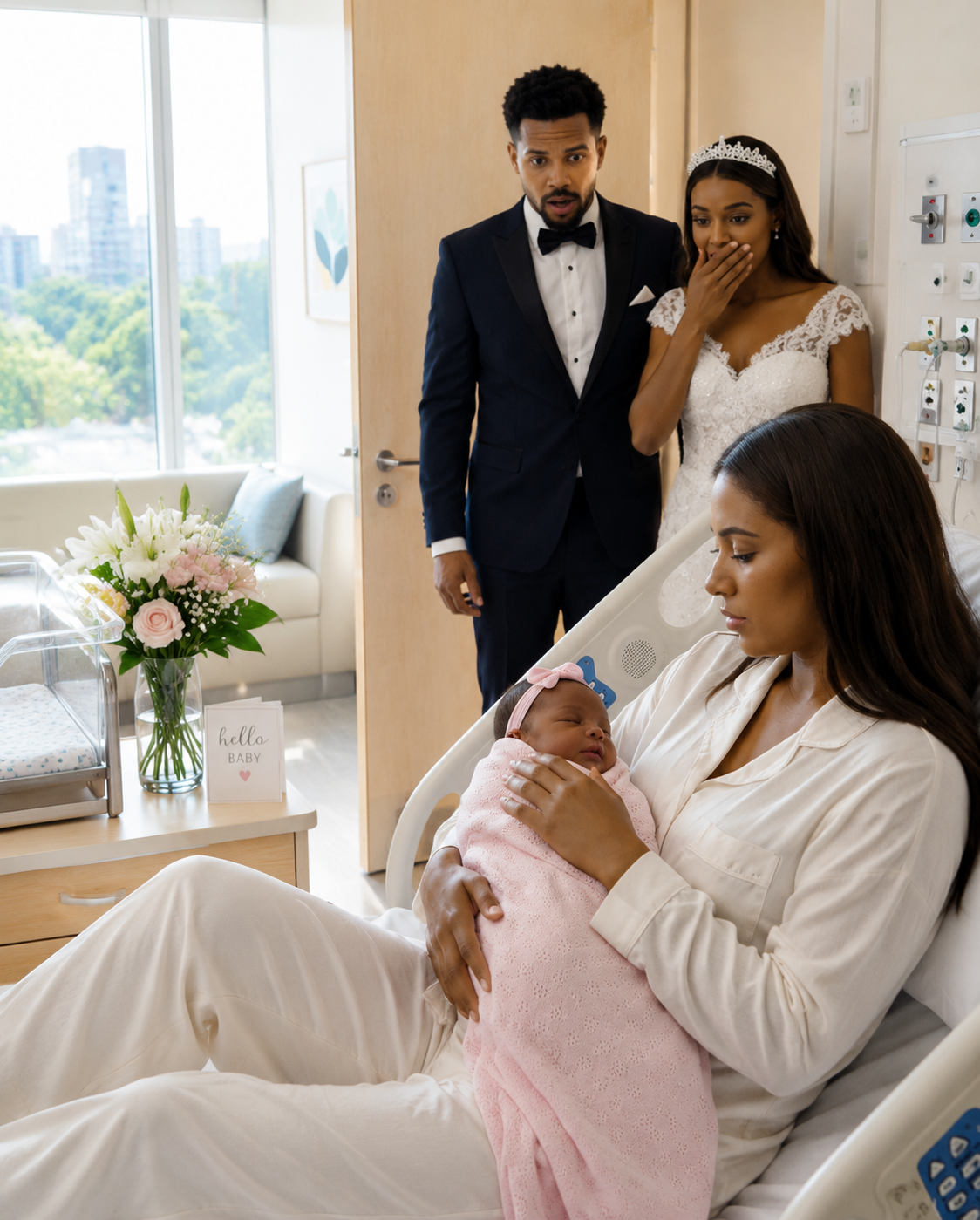 Six months after our divorce, my ex-husband invited me to his wedding — but when I told him I had just given birth, he rushed to my hospital room and turned pale in shock.