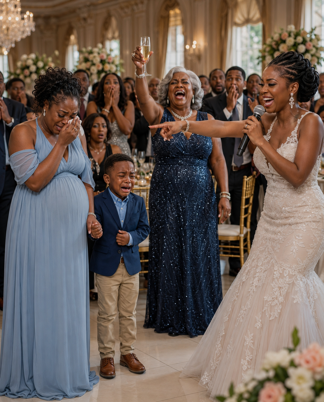 My Sister Called Me “The Single Mom Nobody Wanted” at Her Wedding—Then the Groom Took the Mic and Canceled Everything in Front of 200 Guests
