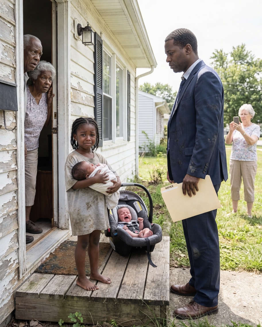 My aunt k!cked my six-month-old siblings out onto the porch after I used an extra scoop of $24 formula. “Out. All three of you,” Uncle Ray said. Then a lawyer opened a folder with my last name on it