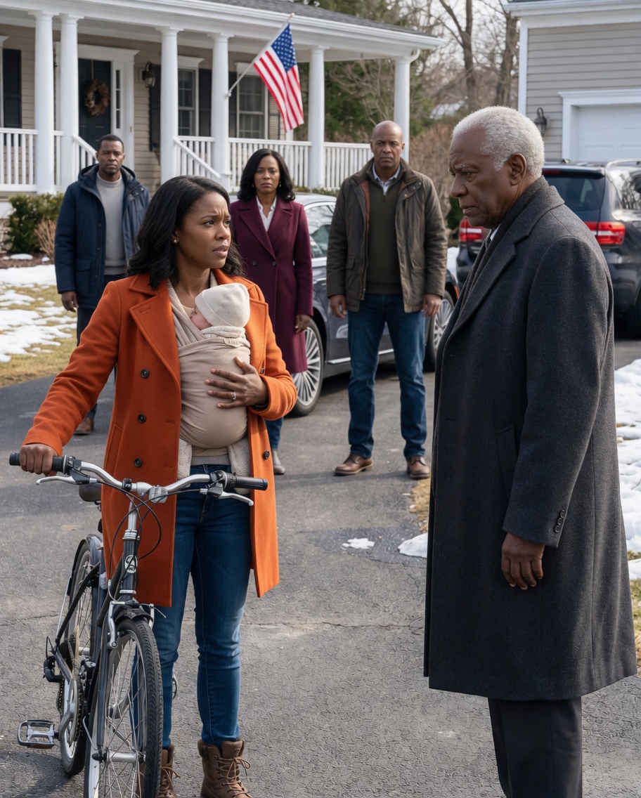 My Grandpa Saw Me Walking With My Newborn And Asked, “Why Aren’t You Driving The Car I Gave You?” I Told Him The Truth: “I Only Have This Old Bicycle. My Sister Is The One Driving The Mercedes.” He Went Quiet, Then Said, “Alright. I’ll Handle This Tonight.” I Thought He Meant A Family Talk. I Was Wrong.