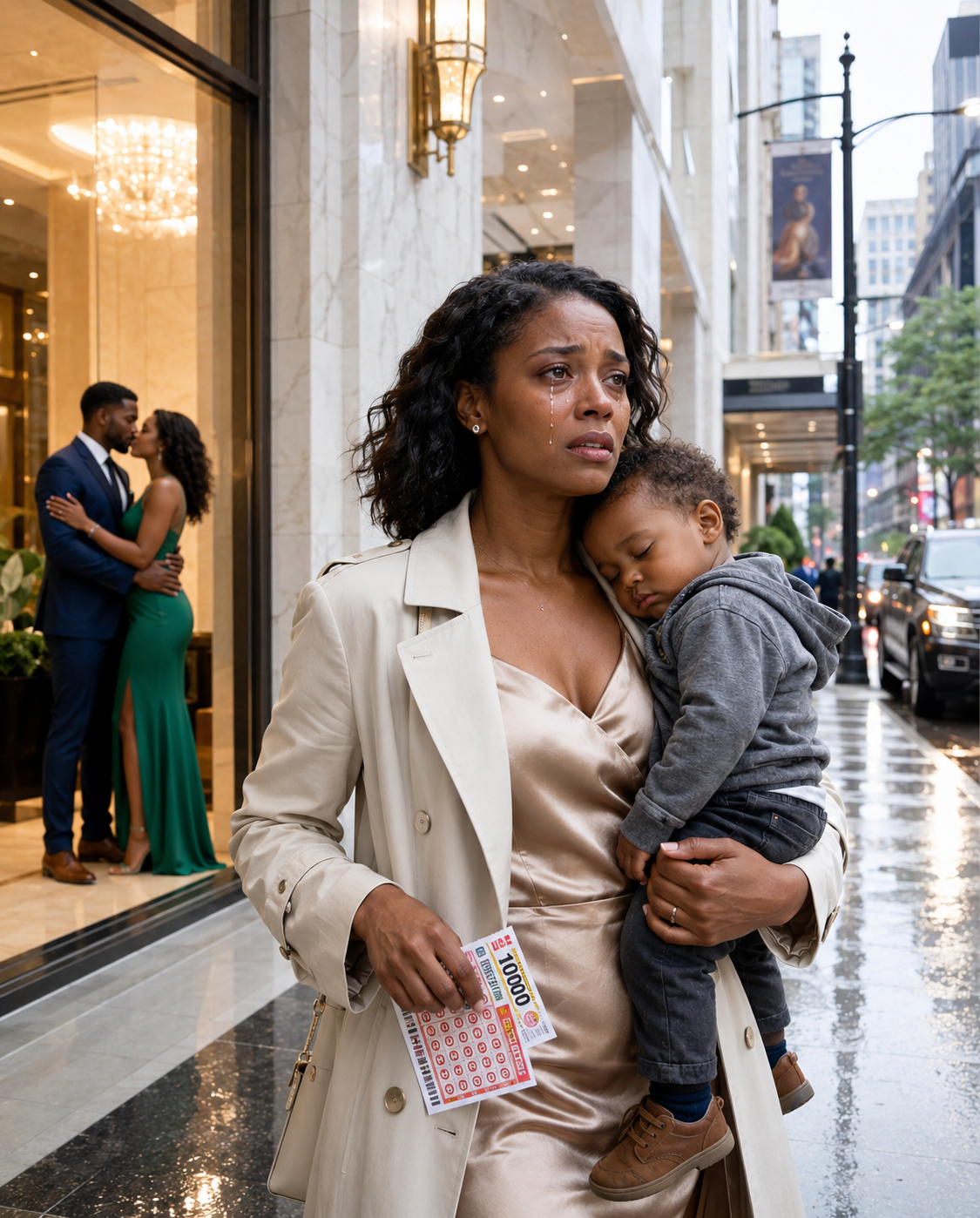 I won 50 million. I rushed to my husband’s office with my son. As soon as I arrived, I heard a noise…