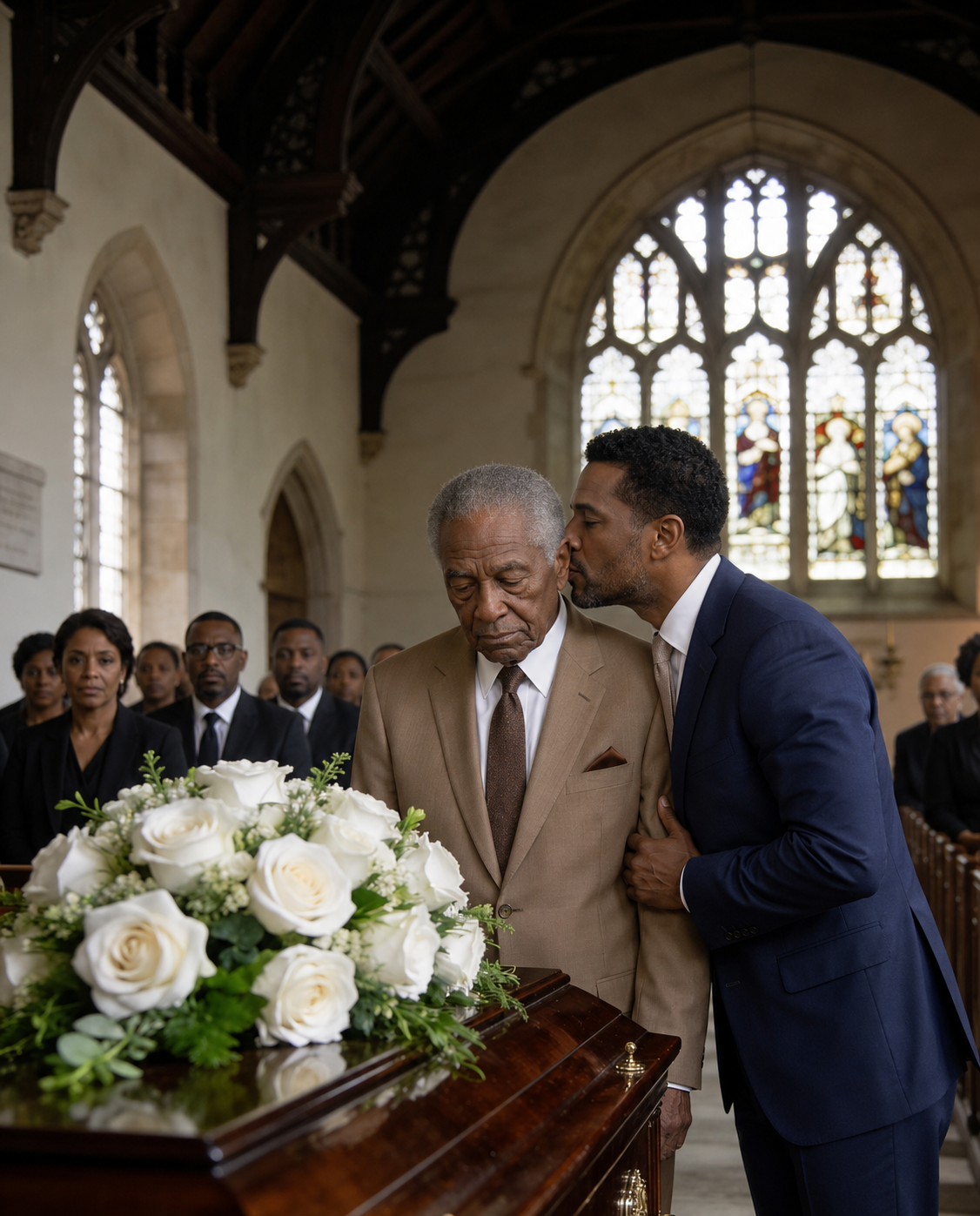 At my daughter’s funeral, my son-in-law leaned close and murmured, “You have 24 hours to get out of my house.” I held his gaze, smiled without a word, packed one small bag that night, and left without saying goodbye—seven days later, his phone rang…