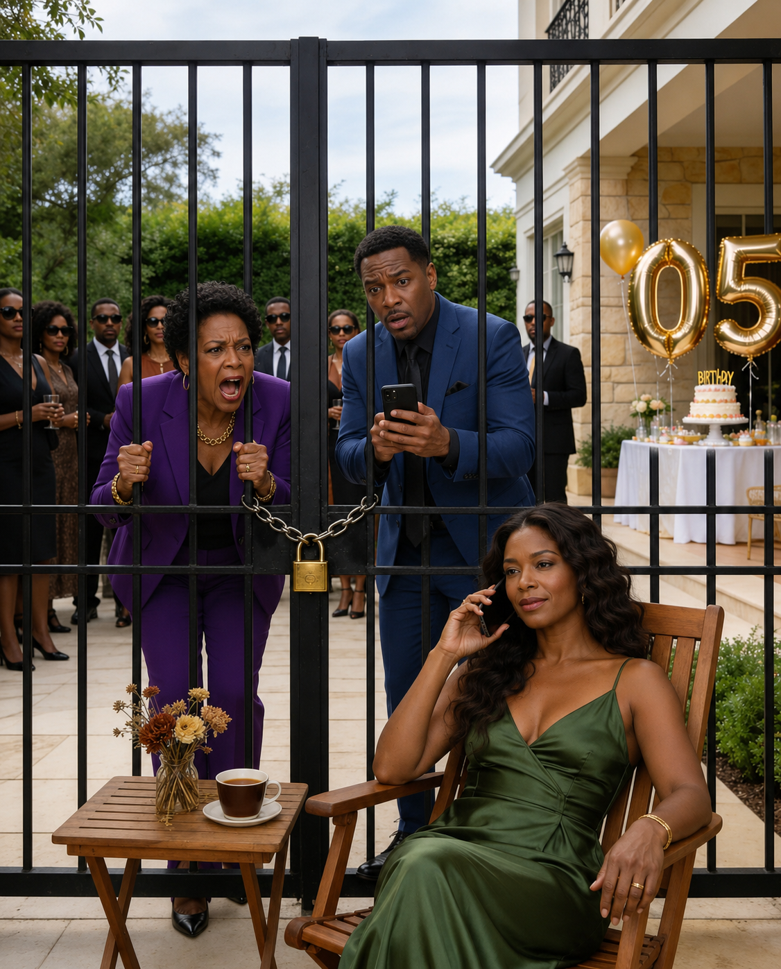 From outside my house, my mother-in-law shouted, “Why is the gate closed?”… A minute later, my husband called me begging me to open it, and I told him, “Put me on speakerphone,” because his whole family was going to find out the truth.