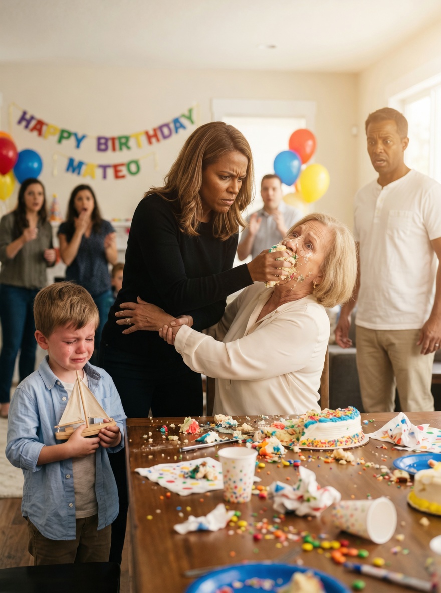 “Disobedient children must be taught through pain.” My mother-in-law ruined my little boy’s birthday by giving him a disgusting gift in front of the whole family. The worst part wasn’t the humiliation, but seeing my husband stand by and allow such cruelty.