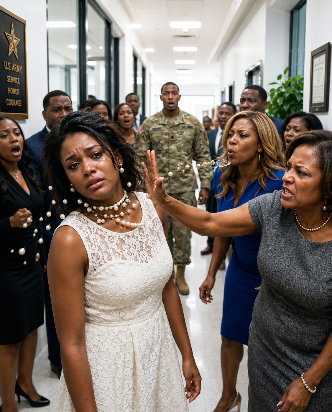 While my military husband was deployed, my mother-in-law violently slapped me, and ripped my grandmother’s pearl necklace from my throat. My sister-in-law paraded around in my stolen clothes. “Give us the money to pay off his debts, or things get worse,” my brother-in-law laughed. I didn’t scream or cry. They thought they had backed a helpless wife into a corner. They forgot I am a senior forensic financial investigator. And they had no idea who was standing right outside the front door.