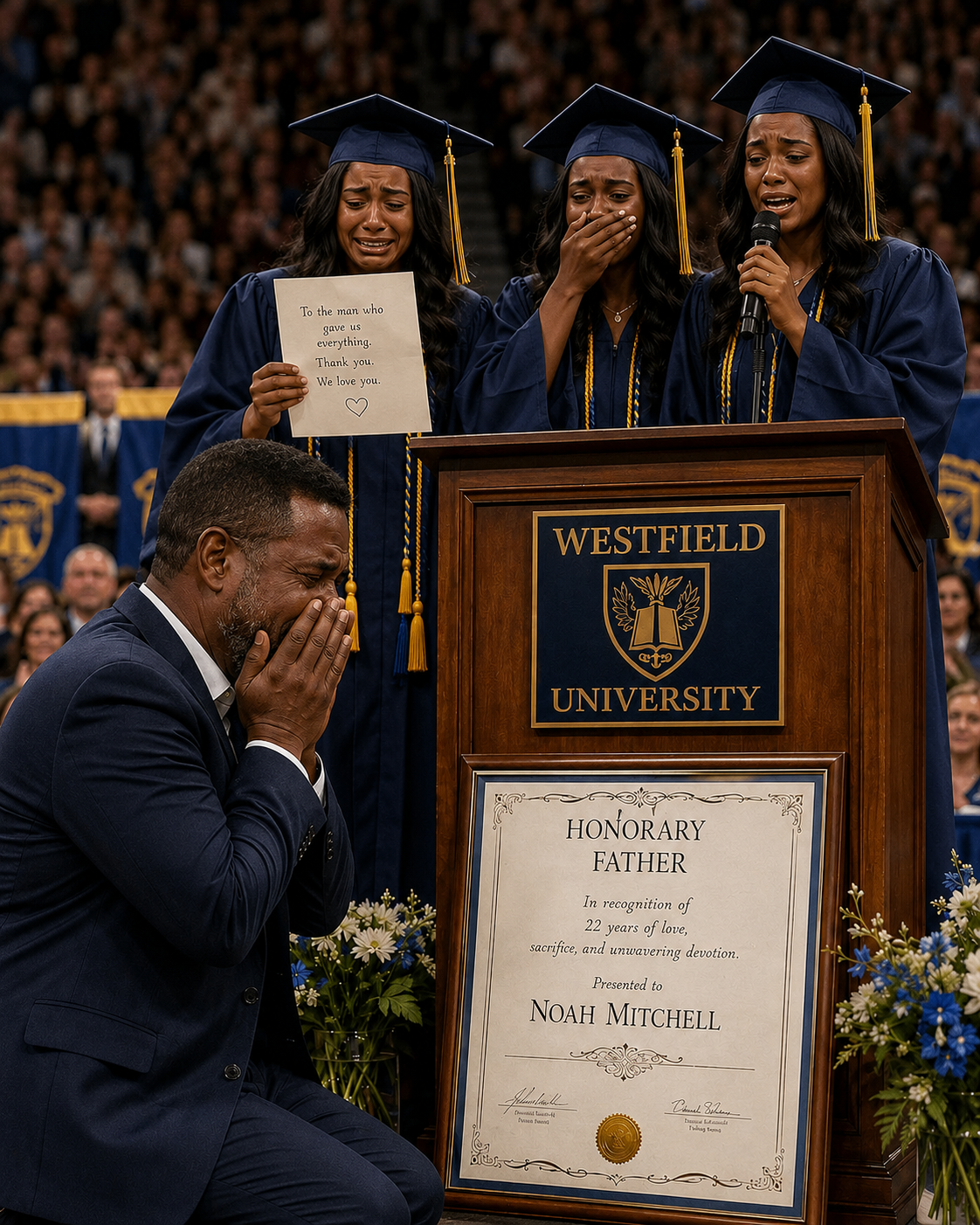 Part 2:  I gave up 22 years of my life raising my triplet nieces — what they did at their college graduation made me drop to my knees. K007