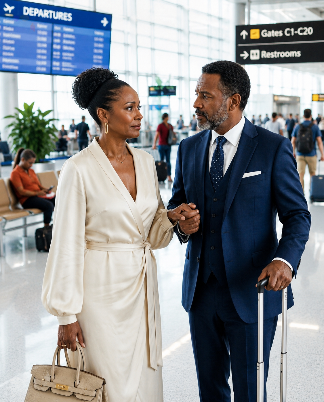 HER CHILDREN ABANDONED HER AT MIAMI AIRPORT WITH NO MONEY—THEN A WIDOWED MILLIONAIRE TOOK HER HAND AND TAUGHT THEM THE LESSON OF THEIR LIVES