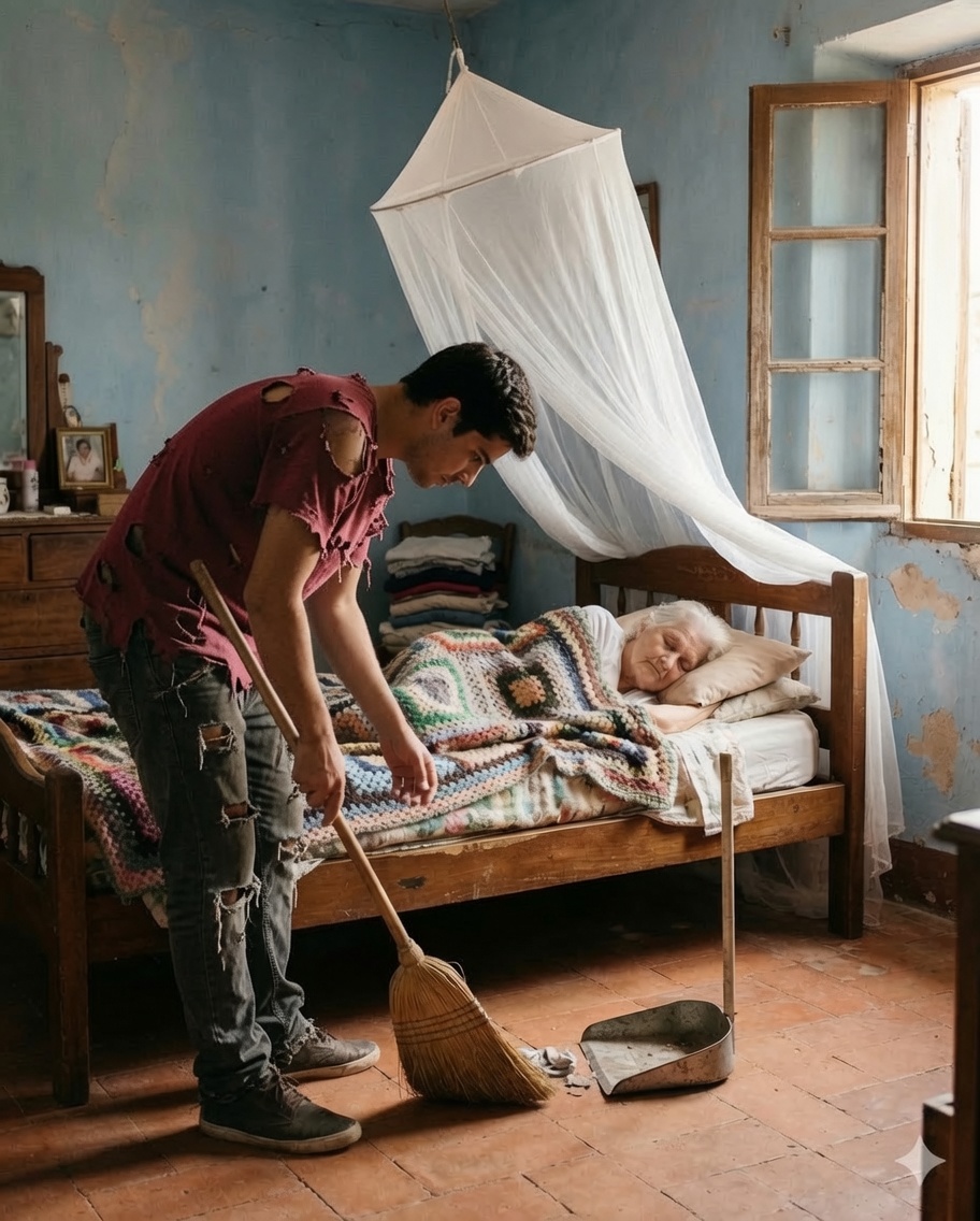 I accepted a job cleaning the house of an elderly woman who lived alone in a small alley. Once, as we were leaving the hospital, she took my hand and said to me in a soft voice: