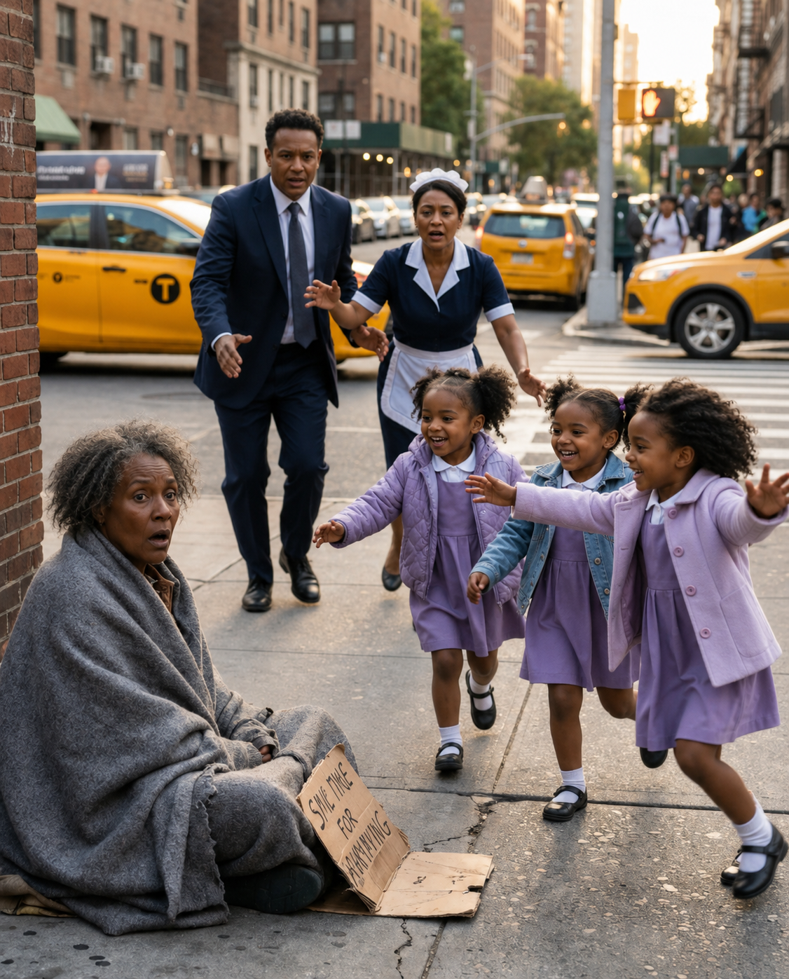 The Billionaire Was Told His Triplet Daughters Would Never See — Until a Forgotten Beggar Looked Into Their Eyes and Exposed the Lie That Cost Them Three Years of Darkness