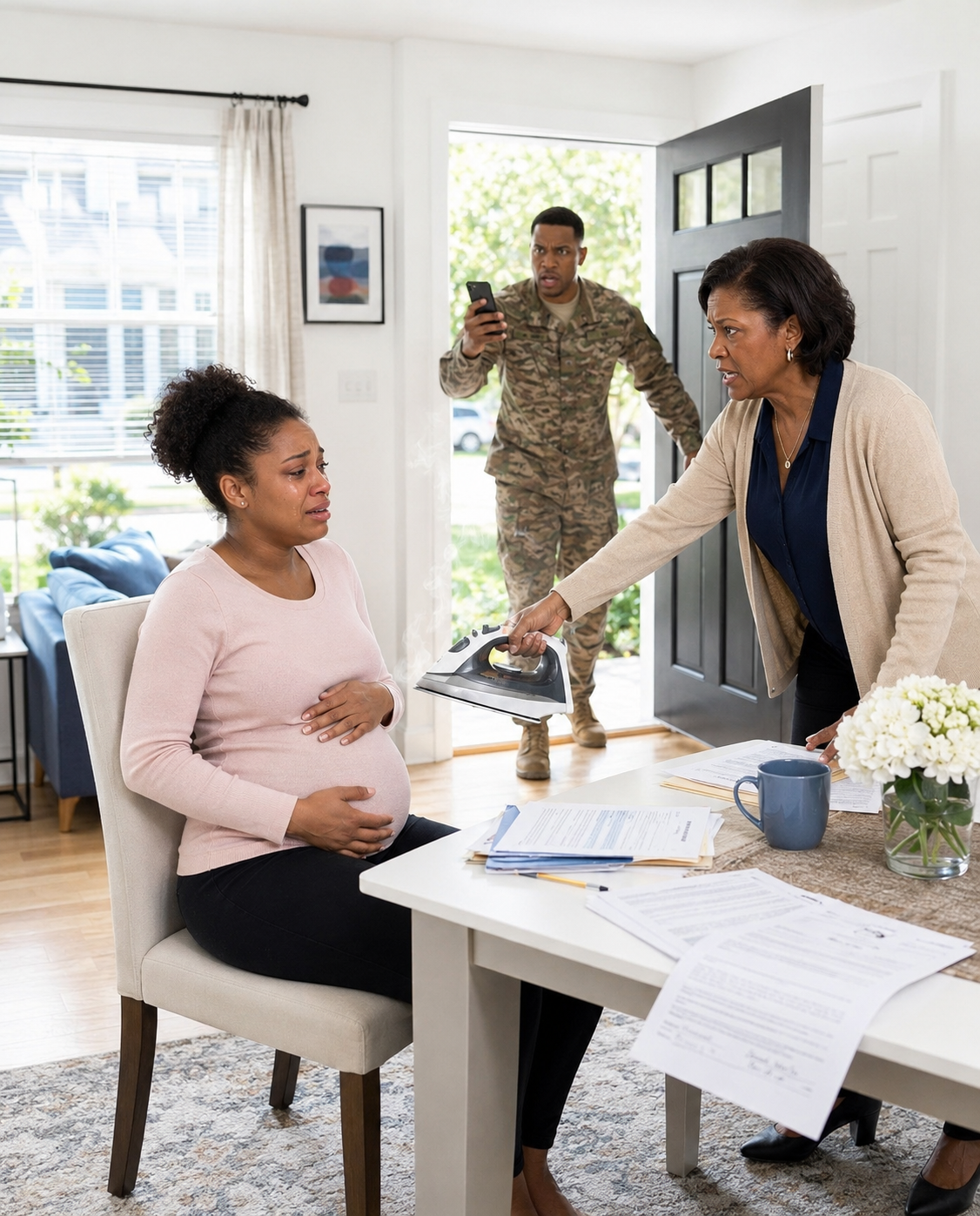 Pregnant Wife Faced a Hot Iron Until Her Dead Husband Walked In-jeslyn_