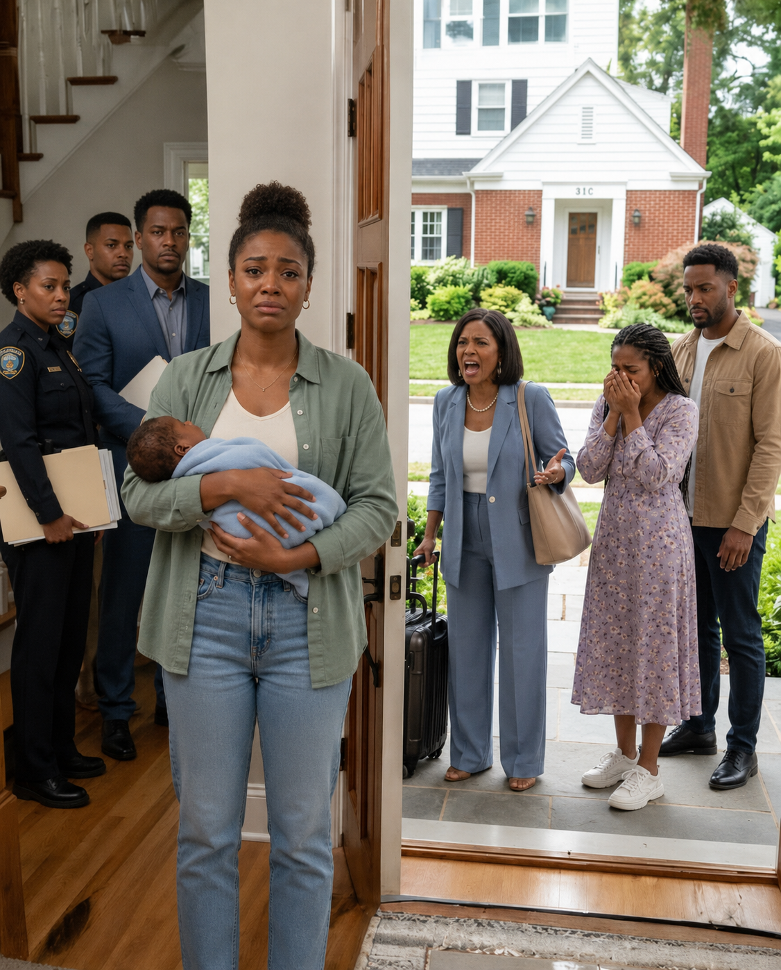 I bought a house for my baby… but my mother arrived with suitcases to kick me out, without imagining who was waiting for her behind the door