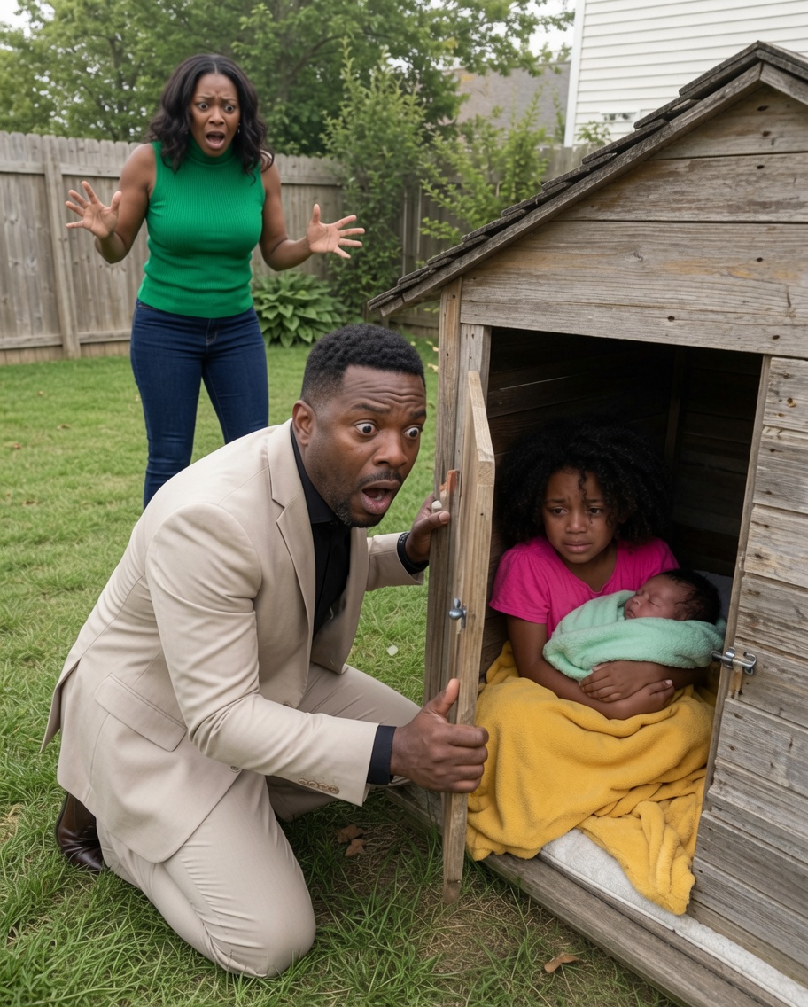 I Opened The Backyard Doghouse And Found My Two Children Hiding Inside—My 7-Year-Old Daughter Whispered “Dad…” Like She Wasn’t Sure I’d Come Back… And What The Security Cameras Revealed About My Wife Changed Everything I Thought I Knew About My Own Home