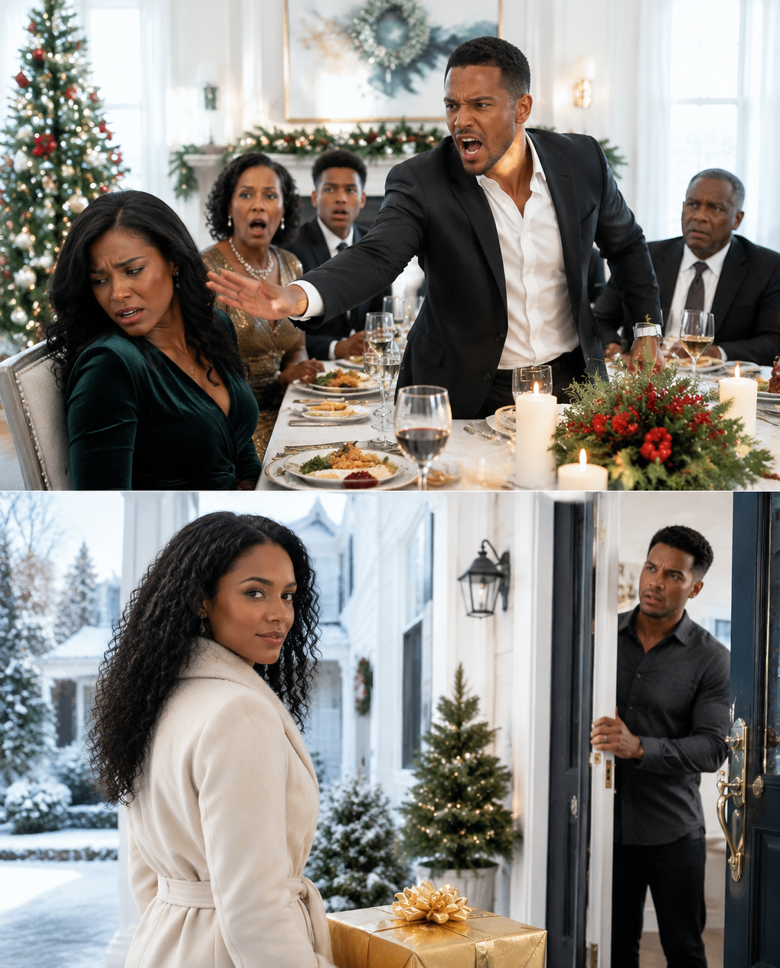 My Brother Slapped Me At Christmas Dinner And Screamed, “Are You Blind?”—One Year Later, I Left A Gold-Wrapped Package At His Door…