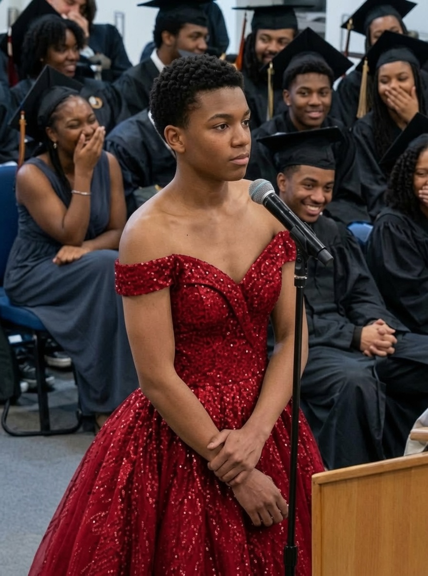 My Son Walked Into Graduation Wearing a Red Dress — The Reason Silenced the Entire Room - usnews
