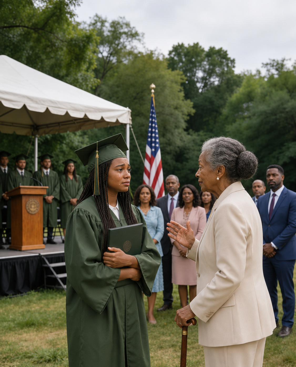 At my college graduation, my grandmother leaned in and casually asked, “So… what have you done with your $3,000,000 trust fund?” I laughed—thinking it was a joke. “What trust fund?” That’s when everything went silent. My parents froze. No smiles. No words. Just panic.