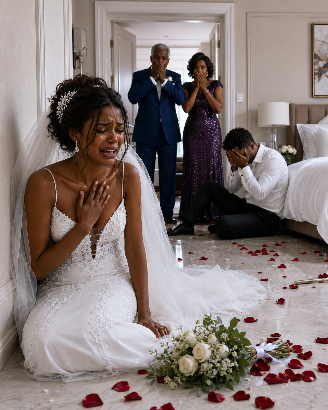 On Her Wedding Night, The Bride Screamed, and Her Mother-in-Law Burst Into the Room. She Found Her Shaking on the Floor While Her Son Whispered, “She Had to Pay.”