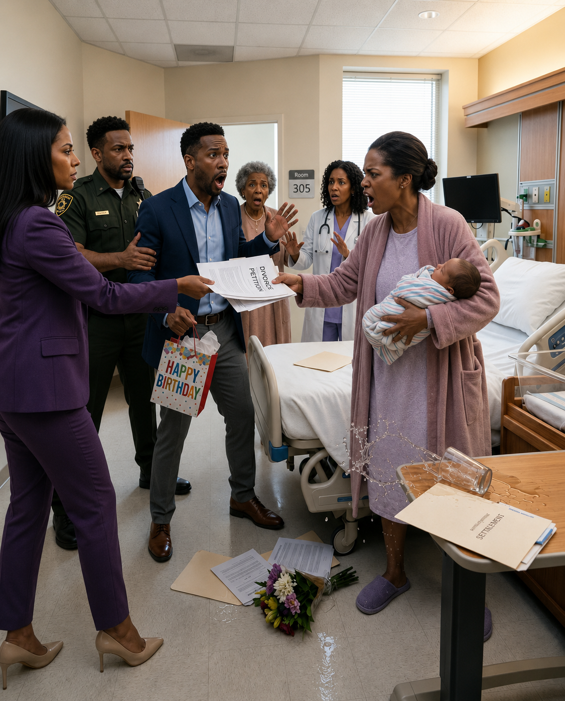 When I was about to give birth, my husband screamed at me to “stop being dramatic” and left for his mother’s birthday party. Two days later, he came home smiling—until what he saw made him collapse in fear…..
