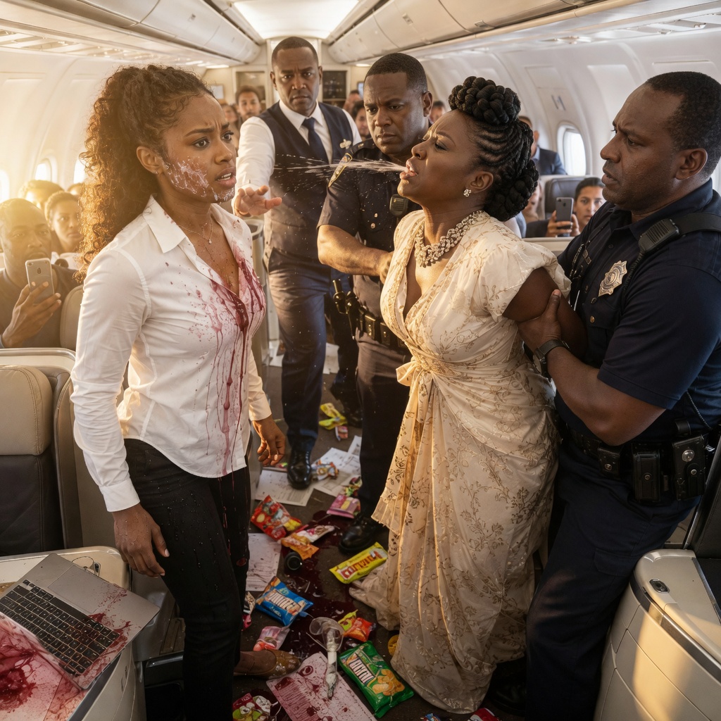 A wealthy woman in First Class spat directly in my face and called me “trash” because she thought a Black college student didn’t belong beside her designer bags. She laughed while threatening to have me removed from the flight. But her smile vanished the second federal agents appeared at the arrival gate waiting specifically for her. - Purposeful Days