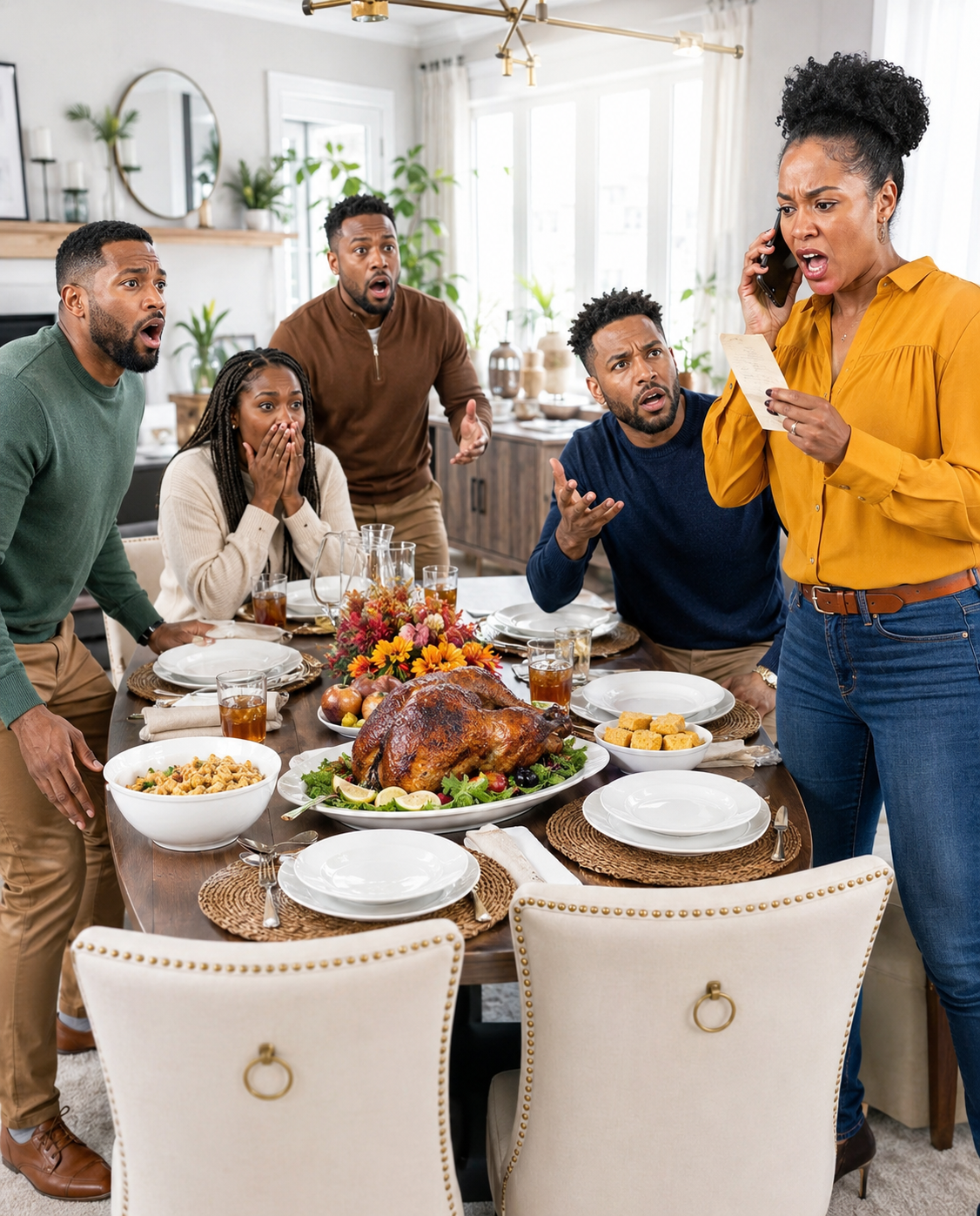 My daughter-in-law handed my wife a 14-dish Thanksgiving menu and expected her to cook every single thing alone. So I booked two flights, left one note on the counter, and waited for her call to explode mid-dinner…..