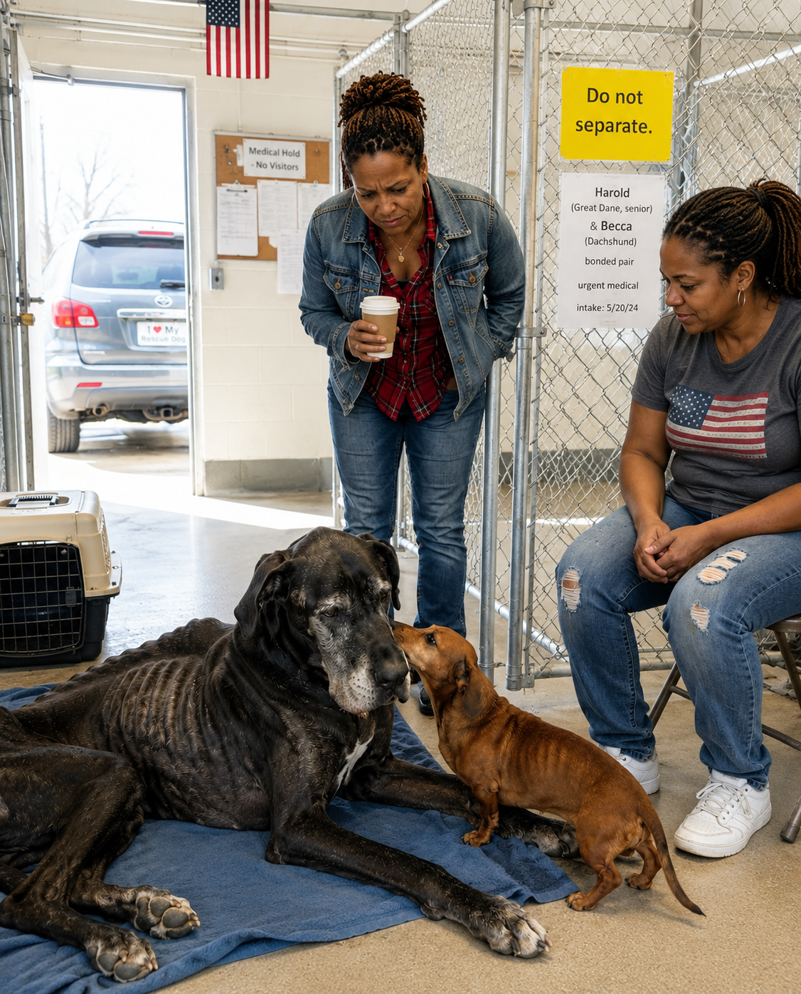 They Told Me I Could Only Take One Dog Home Until I Saw What Happened When They Tried to Separate Them