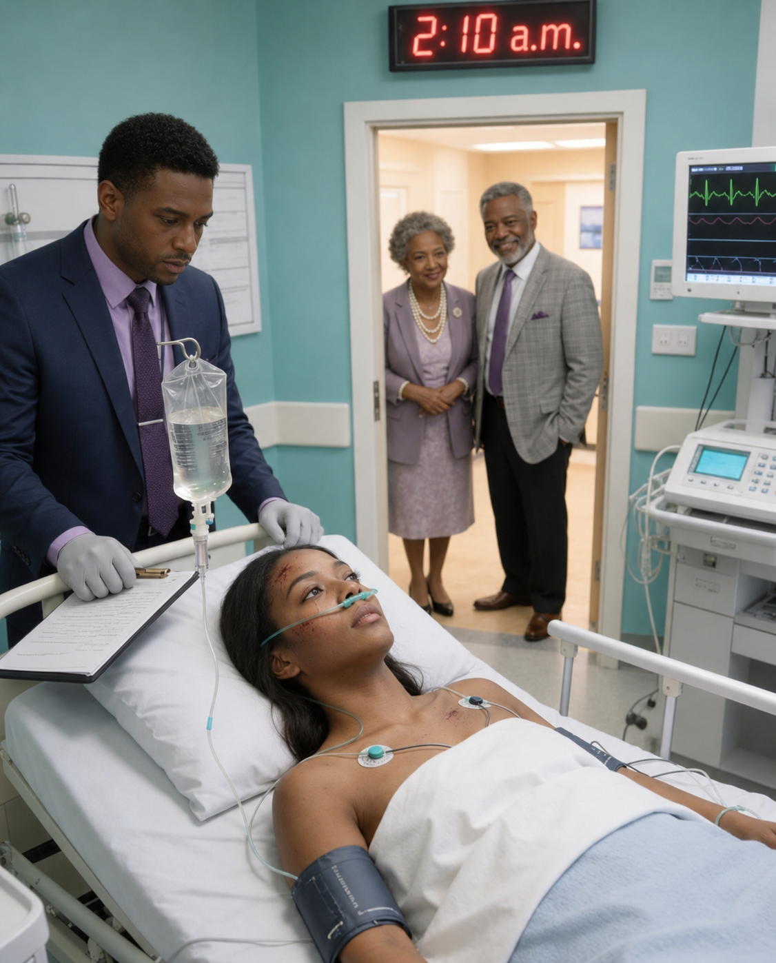 I Woke Up in the ICU After a Crash — and Heard My Husband and Parents Whisper, “It’s All Falling Into Place.” So I Stayed Still… and Listened.