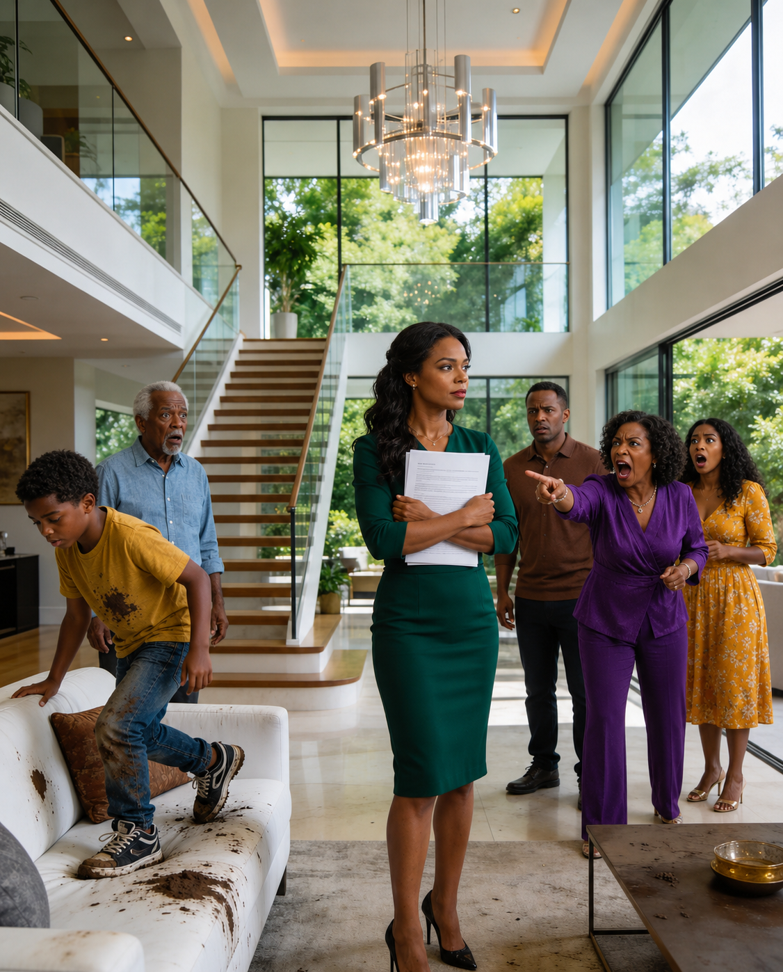 I received the keys to the mansion I inherited, and my husband’s family came in choosing rooms as if I didn’t matter anymore until I held up the papers and said something that wiped the smiles off their faces.