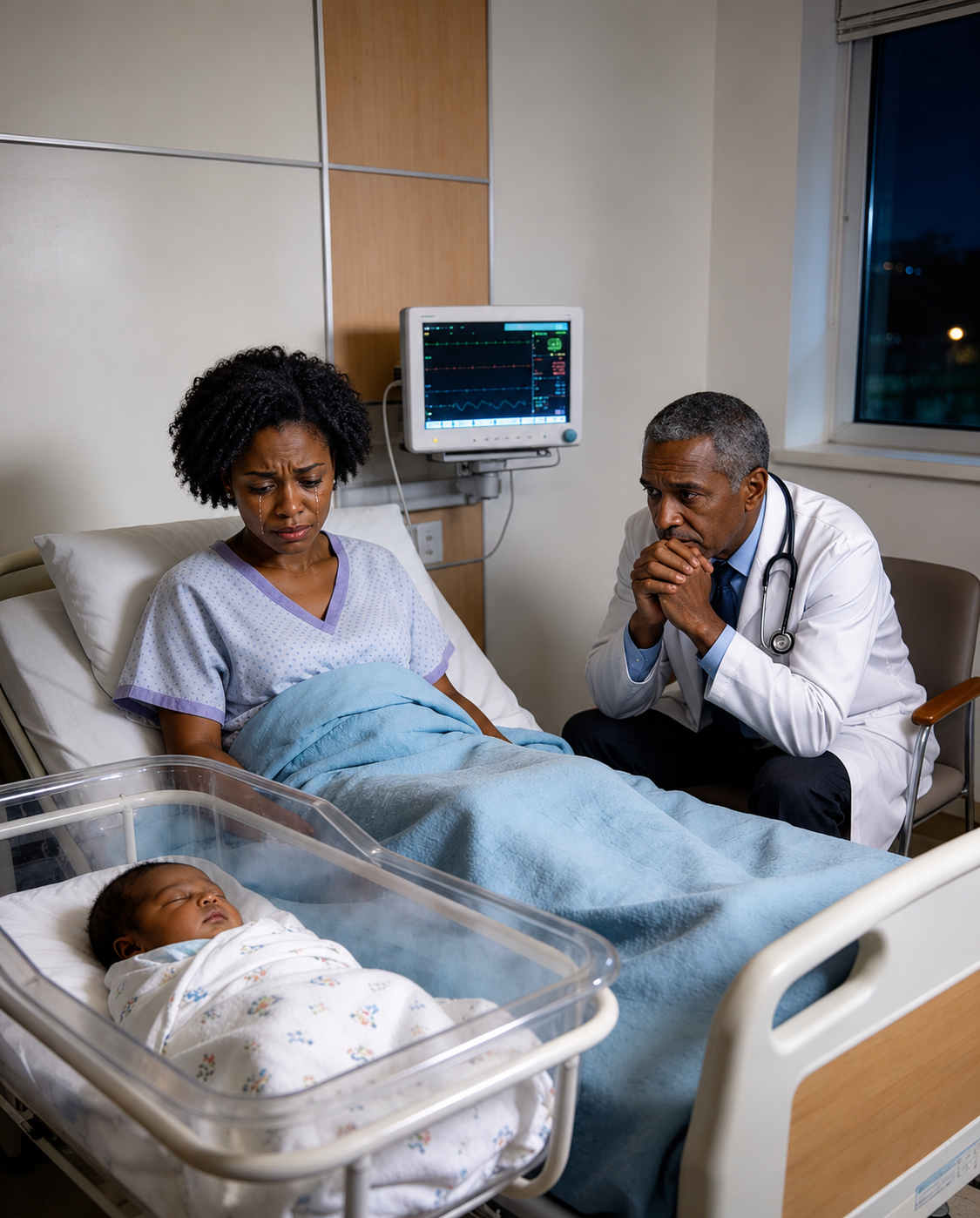 She came to the hospital to give birth, but the moment the doctor saw the baby, he broke down in tears.