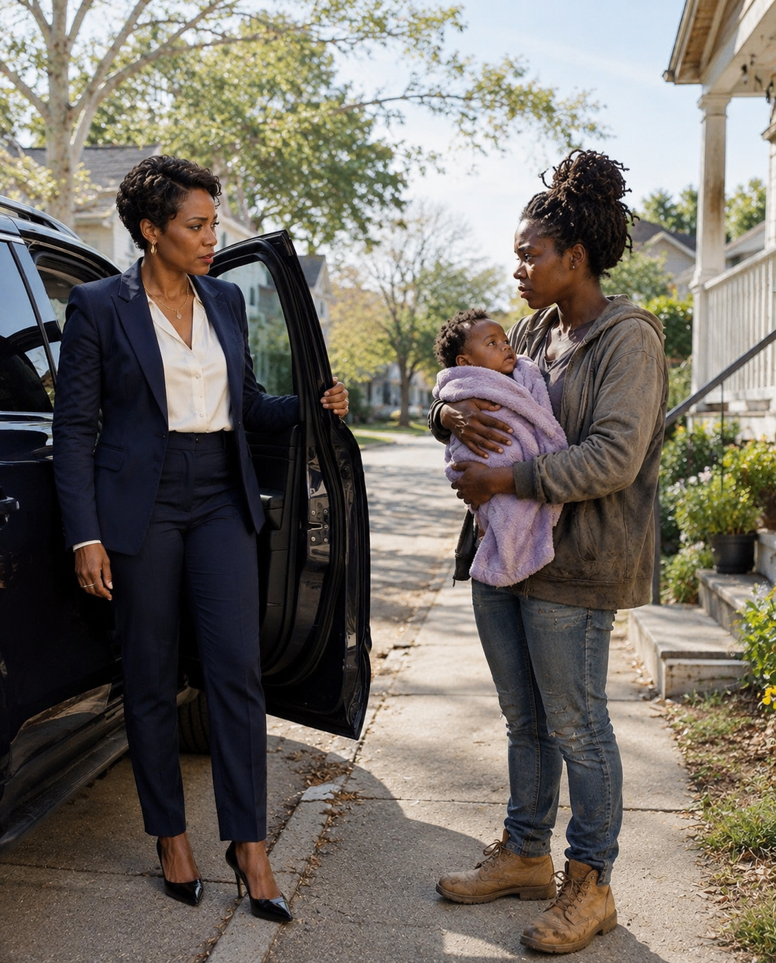 When I got divorced, my husband’s family hired a team of elite lawyers in Chicago to leave me and my newborn daughter on the street… with nothing, absolutely nothing… until one day, a woman appeared and completely changed our destiny.