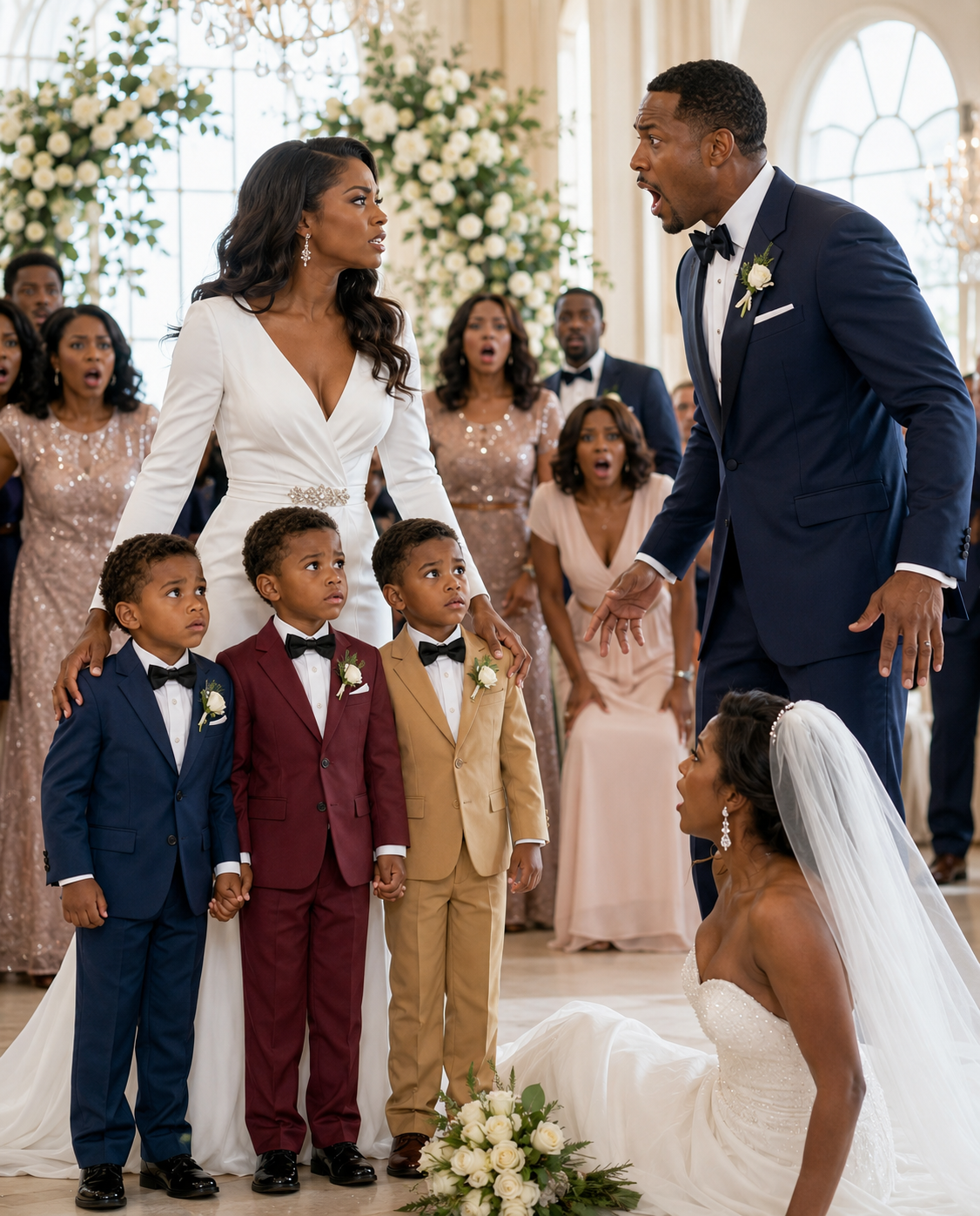 “My ex-husband stared at the triplets in matching tuxedos and whispered, “SOPHIA… WHAT IS THIS?”