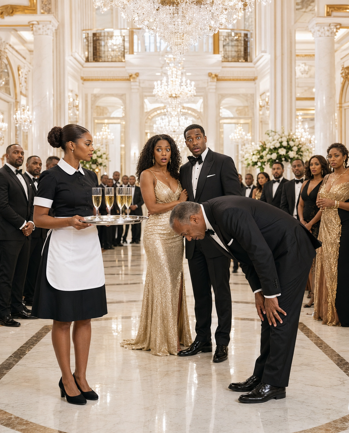 My husband forced me to play the maid at his promotion party, and he even flaunted his mistress. But everyone was left stunned when the CEO bowed to me and addressed me as “Miss President.”