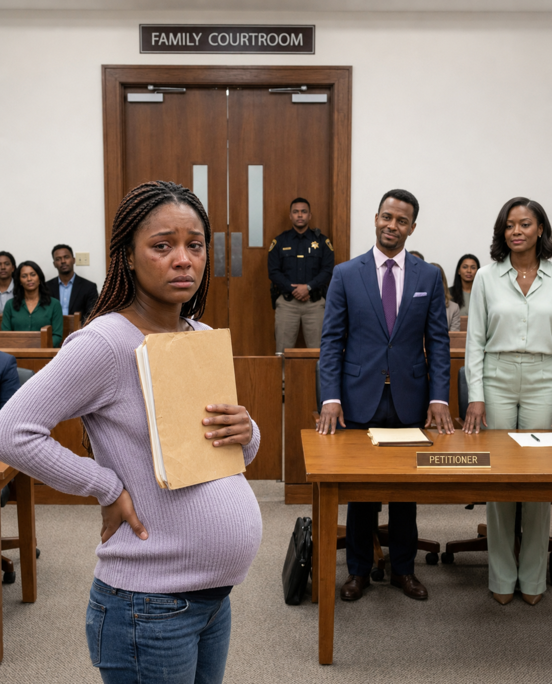8 Months Pregnant, I Walked Into Court Expecting a Cold Divorce — I Never Expected My Husband and His Lover to Humiliate and Attack Me… Until the Judge Looked Up and Everything Changed