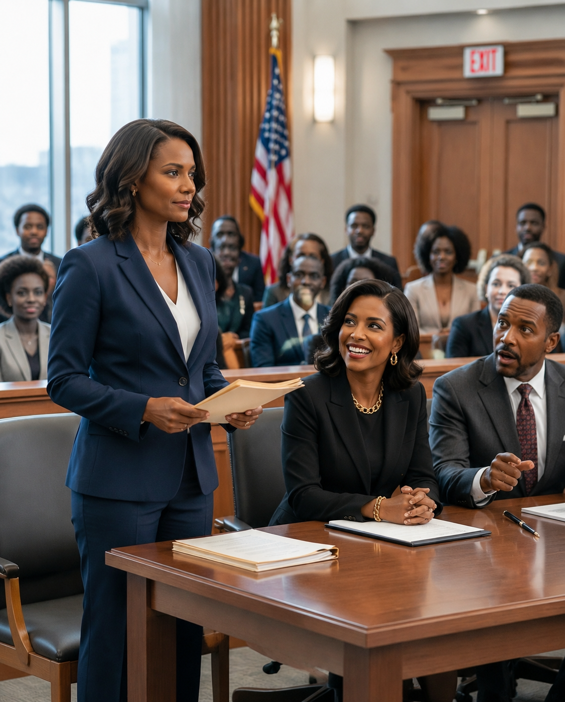 My sister laughed outside the courtroom and called me “legally stupid” while her lawyer stood beside her smiling confidently.