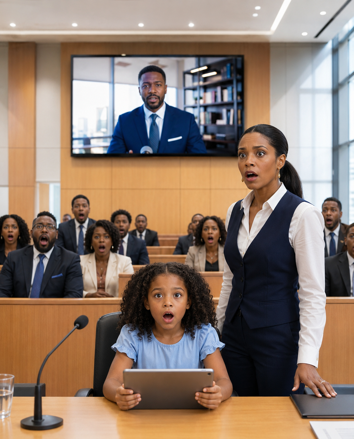 My husband filed for divorce, and my ten-year-old daughter asked the judge: “Your Honor, can I show you something Mom doesn’t know about?” The judge nodded. When the video began, the entire courtroom fell silent.