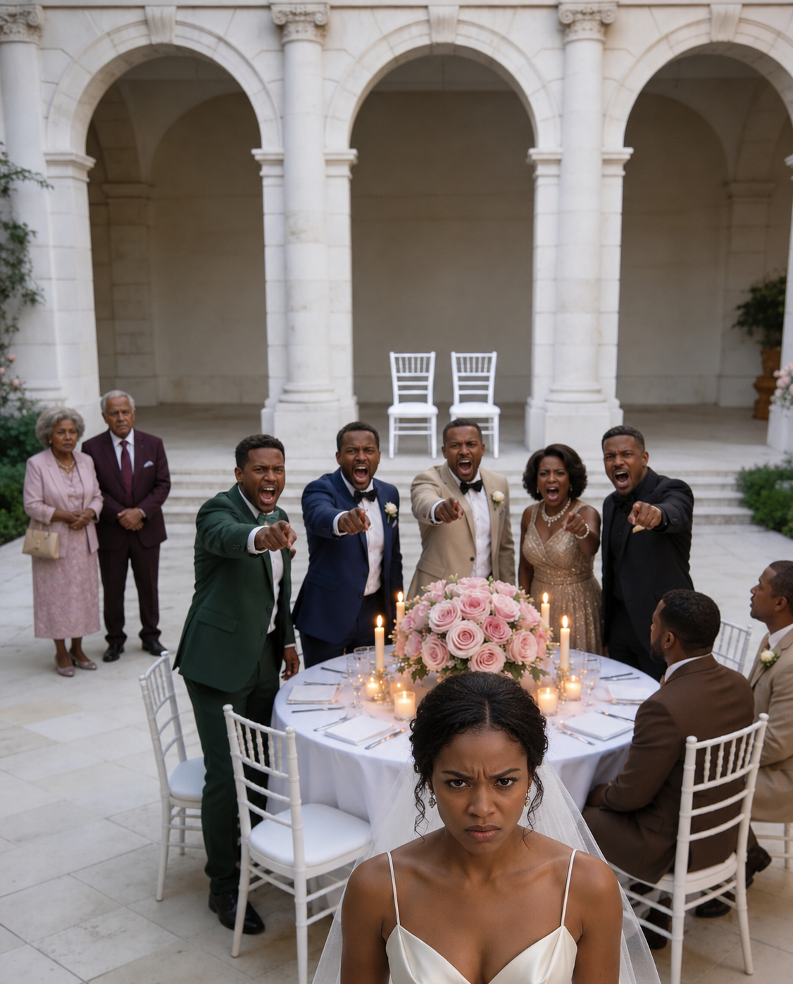 Just fifteen minutes before the wedding, I discovered the head table had been changed: nine seats for my husband’s family and my parents standing to one side. His mother scoffed, “How pathetic they look.” So I grabbed the microphone… and smashed it in an instant.