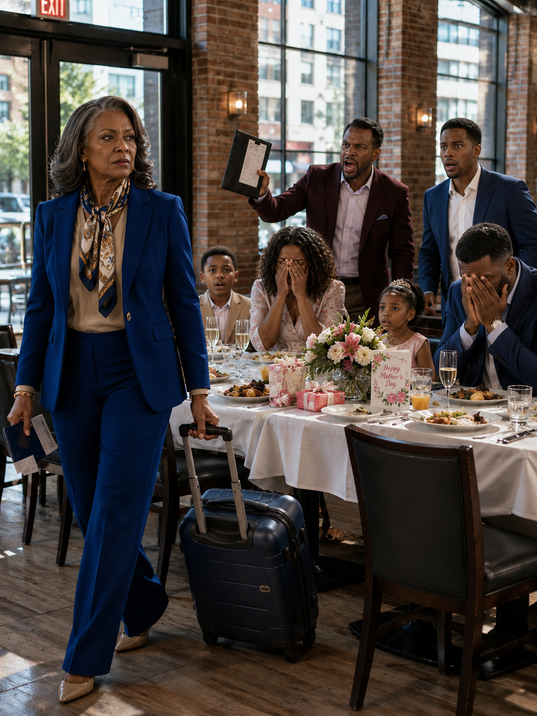 On Mother’s Day, My Adult Children Chose an Expensive Restaurant, Invited Twelve People, and Assumed I’d Pay the Entire Bill—Just Like Every Year. I Smiled, Told Them I Was Flying to Italy Instead, and They Laughed. Hours Later, the Waiter Dropped a $1,486 Check on Their Table.