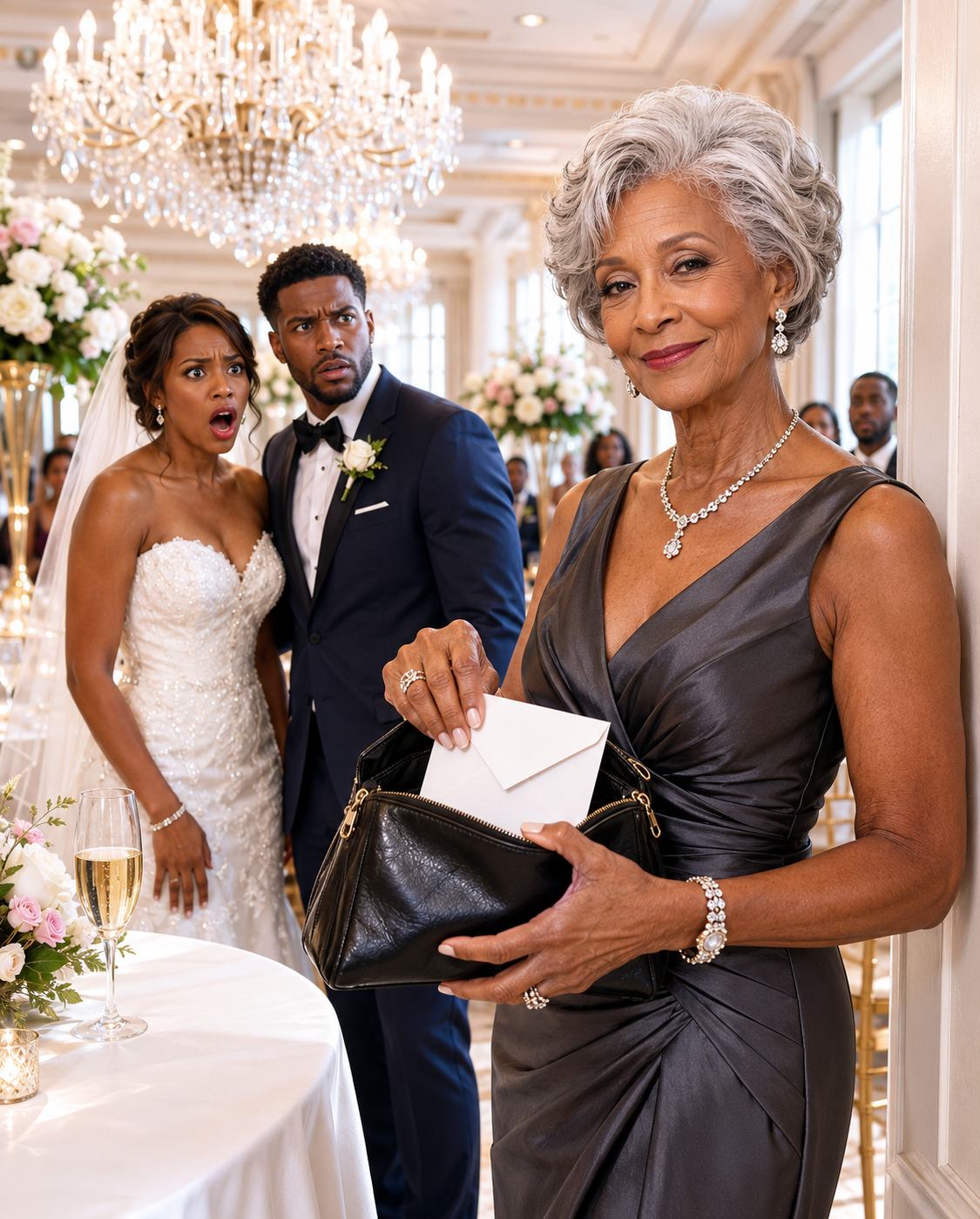 At My Son’s Wedding, The Bride Sat Me By The Kitchen Doors – I Smiled, Took Back My $25,000 And Left