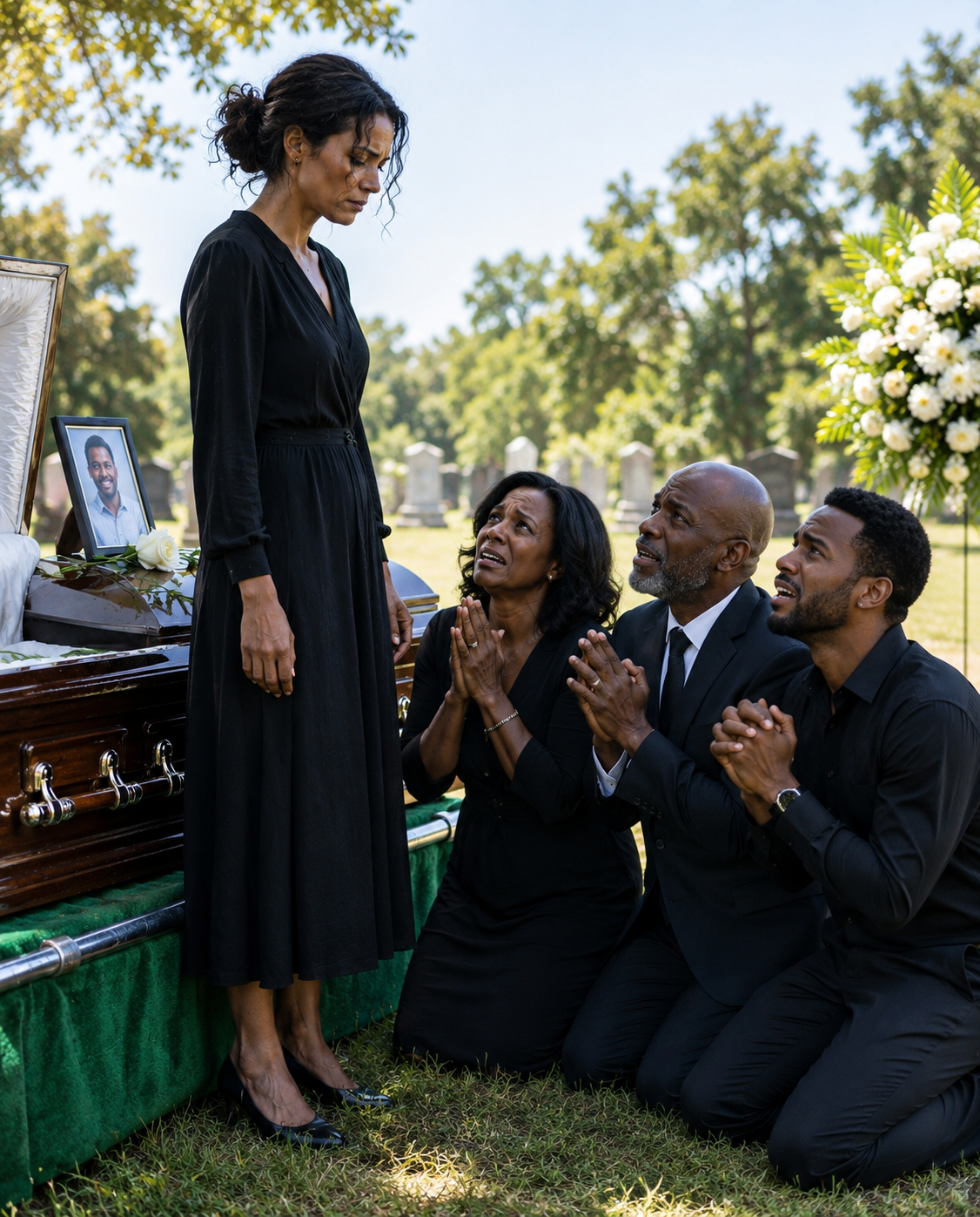 I stood beside two coffins while my parents relaxed on a tropical beach with my brother,..008